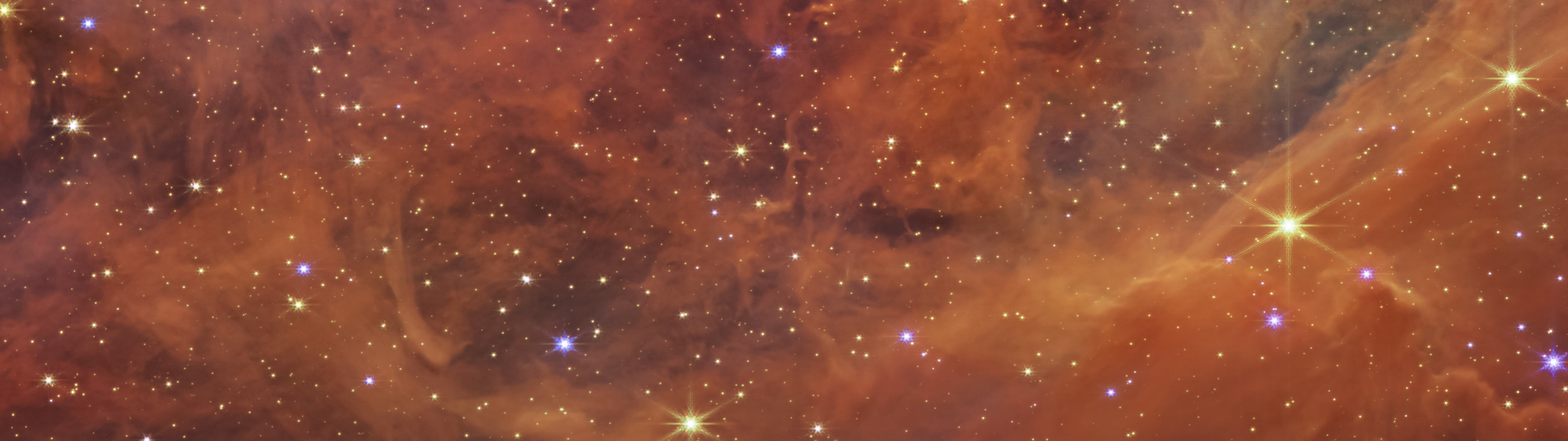 Space James Webb Space Telescope Nebula Carina Nebula NASA Infrared Stars NGC3132 5120x1440