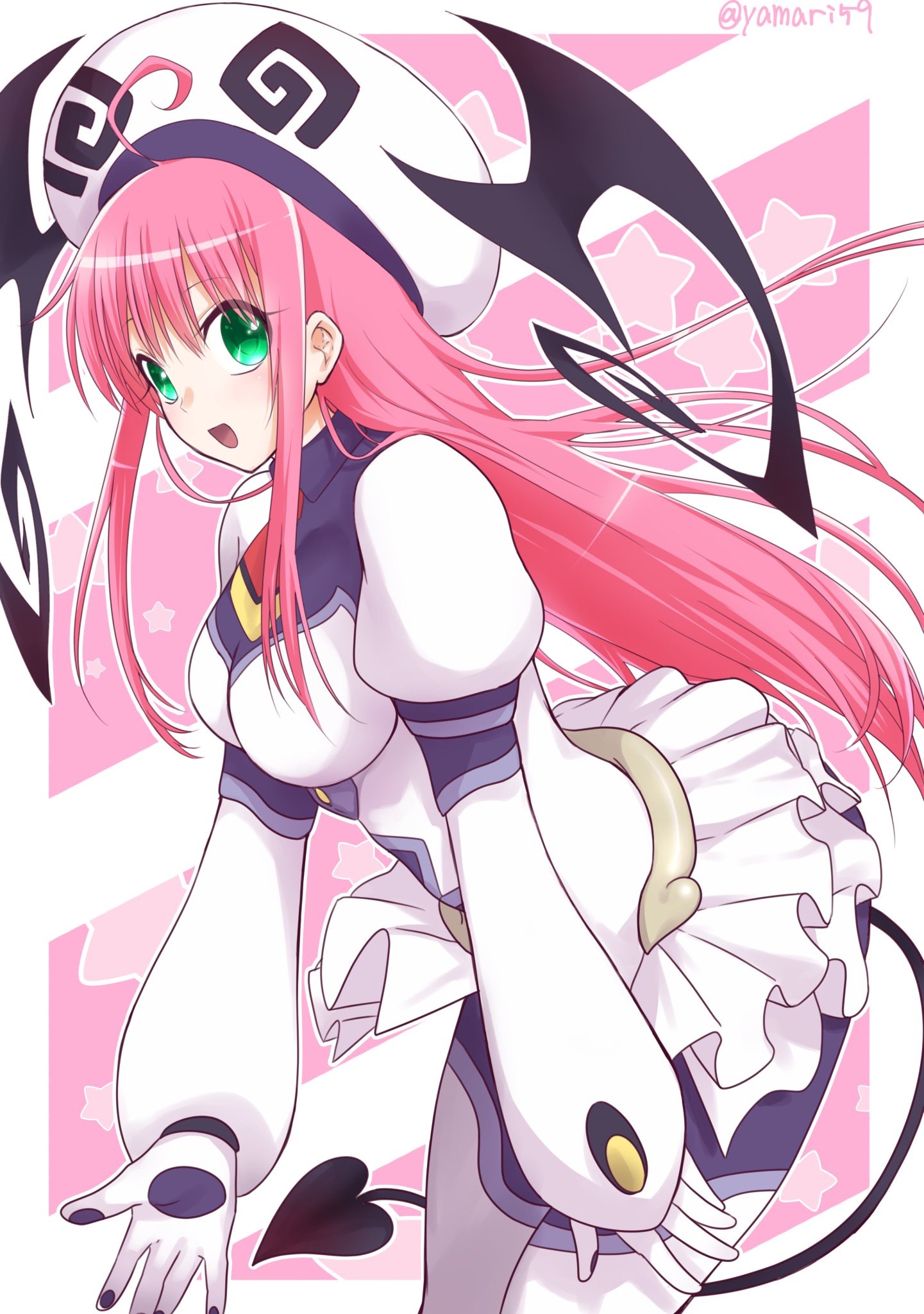 Anime Anime Girls To Love Ru Lala Satalin Deviluke Long Hair Pink Hair Solo Artwork Digital Art Fan  1441x2048