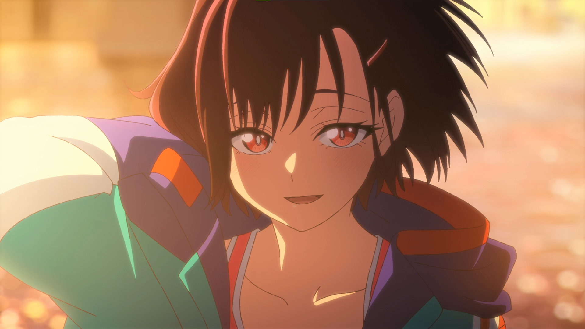 Zom 100 Bucket List Of The Dead Shizuka Mikazuki Pink Eyes Hoods Sunlight Anime Anime Screenshot Ani 1920x1080