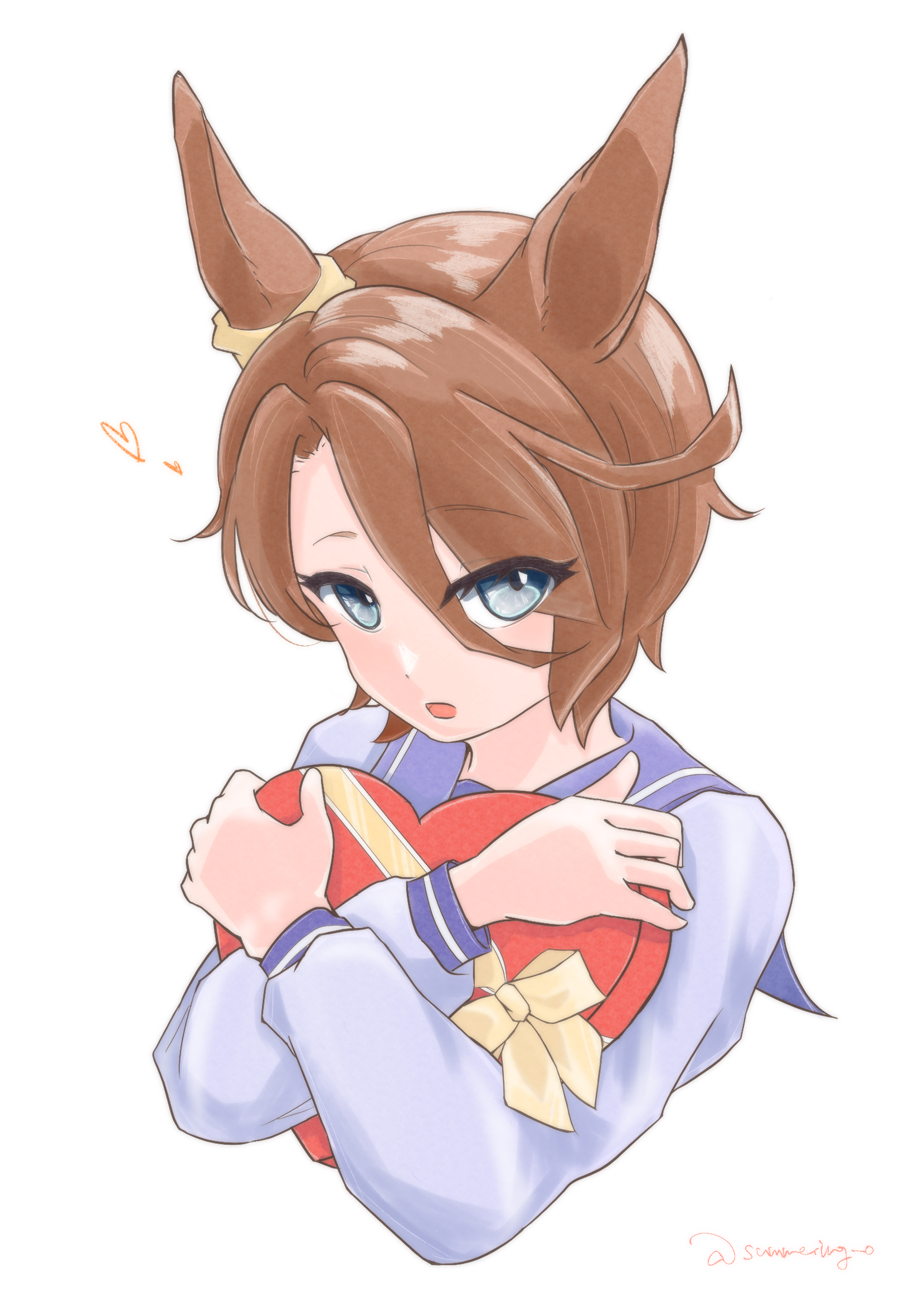 Anime Girls Anime Narita Taishin Uma Musume Uma Musume Pretty Derby Horse Girls Animal Ears Short Ha 1640x2360