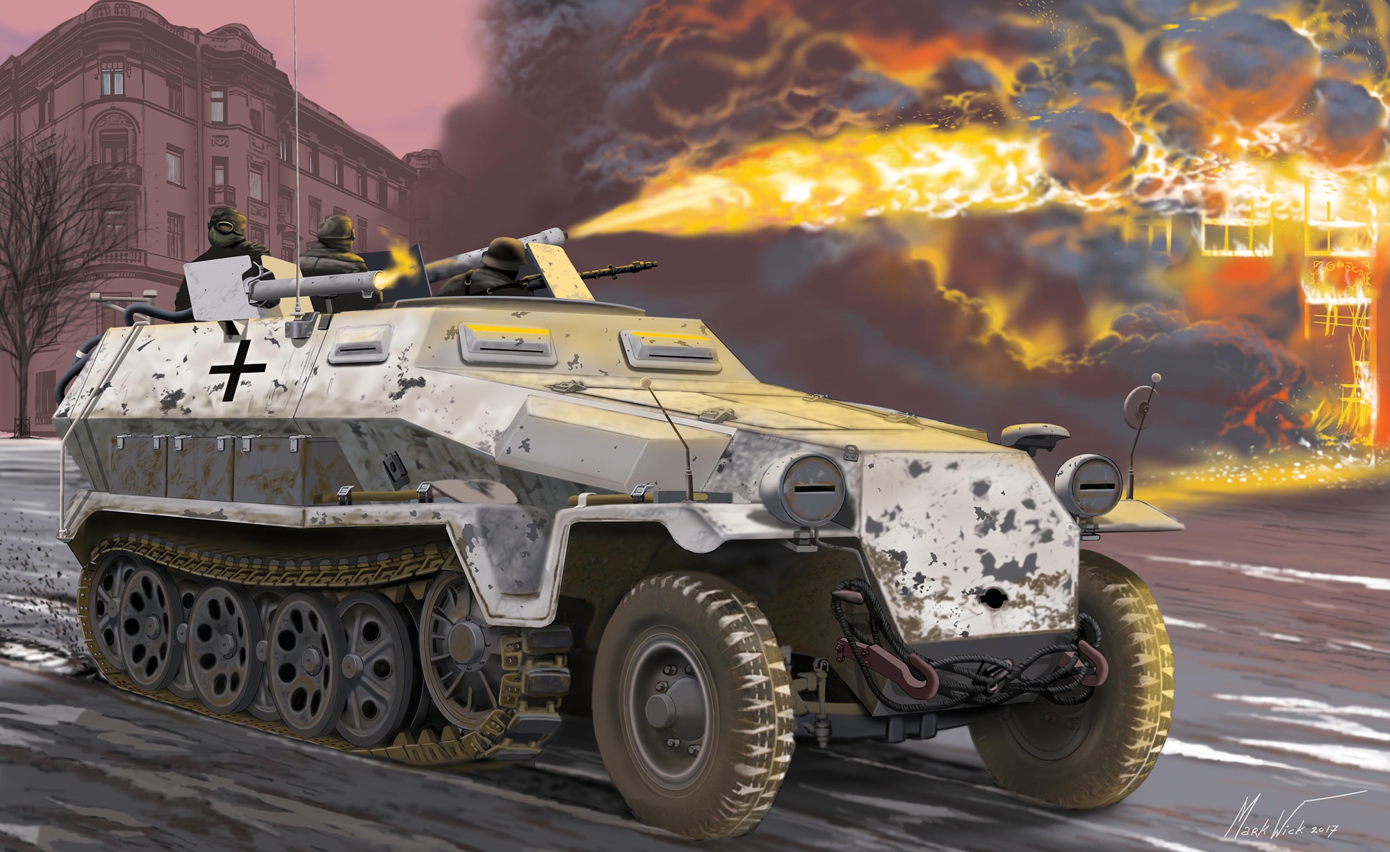 Tank Military Army Gear Fire 2000x1226