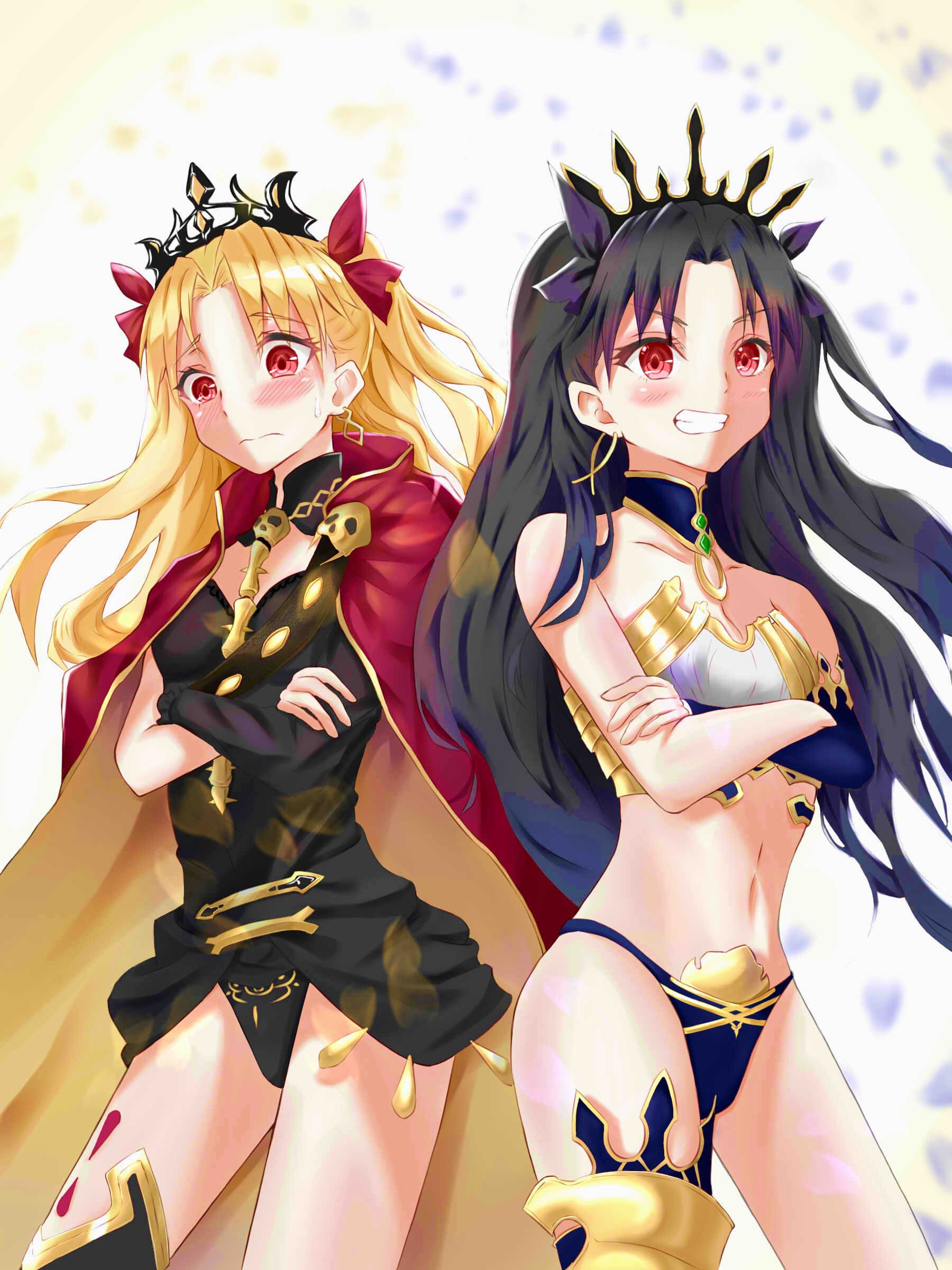 Anime Anime Girls Fate Series Fate Grand Order Ishtar Fate Grand Order Ereshkigal Fate Grand Order T 1800x2400