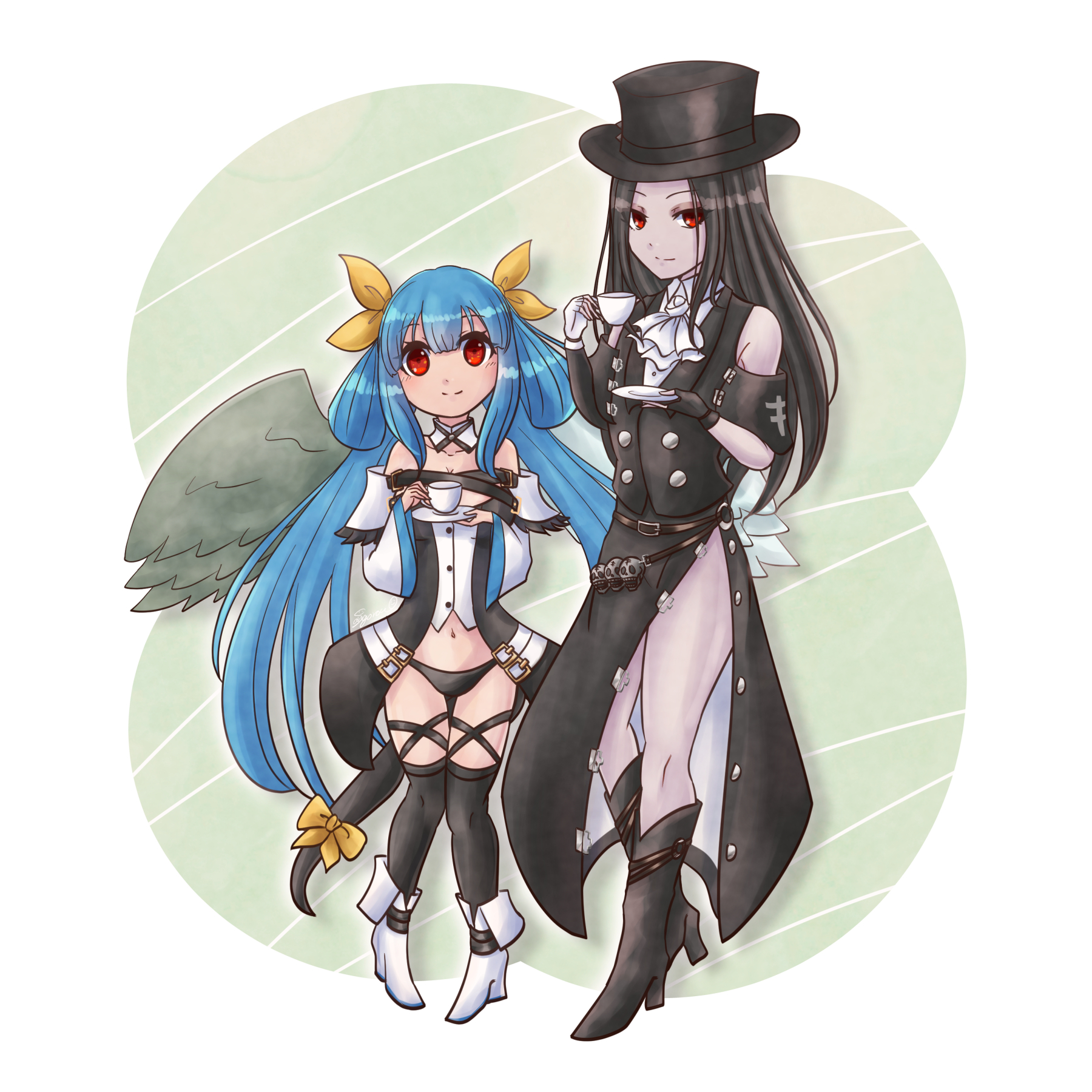 Guilty Gear Dizzy Guilty Gear Testament Guilty Gear Anime Couple Anime Girl With Wings Anime Girls A 1800x1800