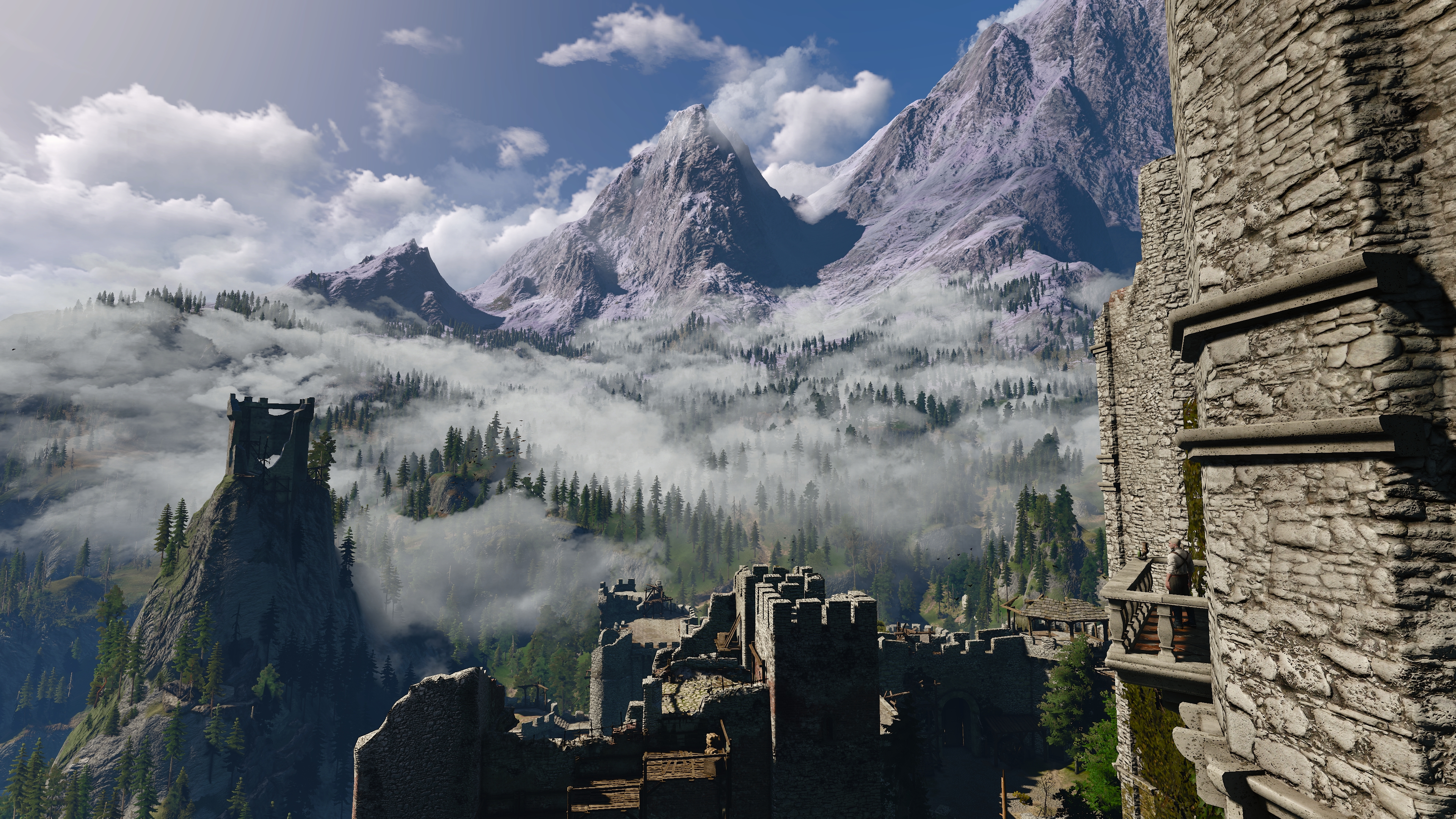 The Witcher 3 Wild Hunt PC Gaming Screen Shot Kaer Morhen The Witcher 3840x2160