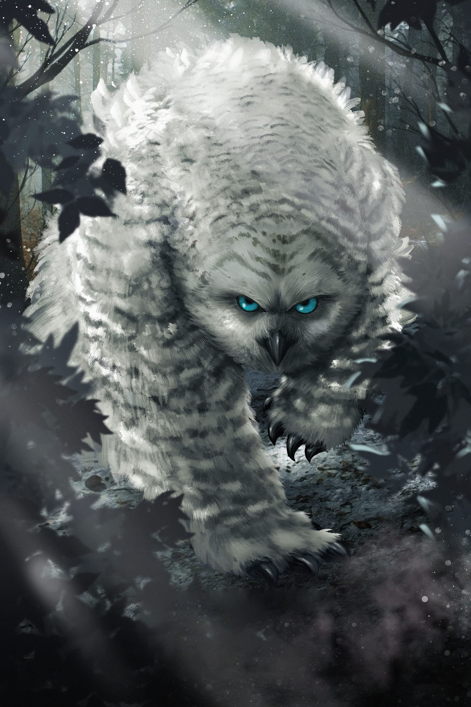 Dungeons Dragons Honor Among Thieves Poster Portrait Display Movie Poster Owlbear Blue Eyes Creature 2000x3000