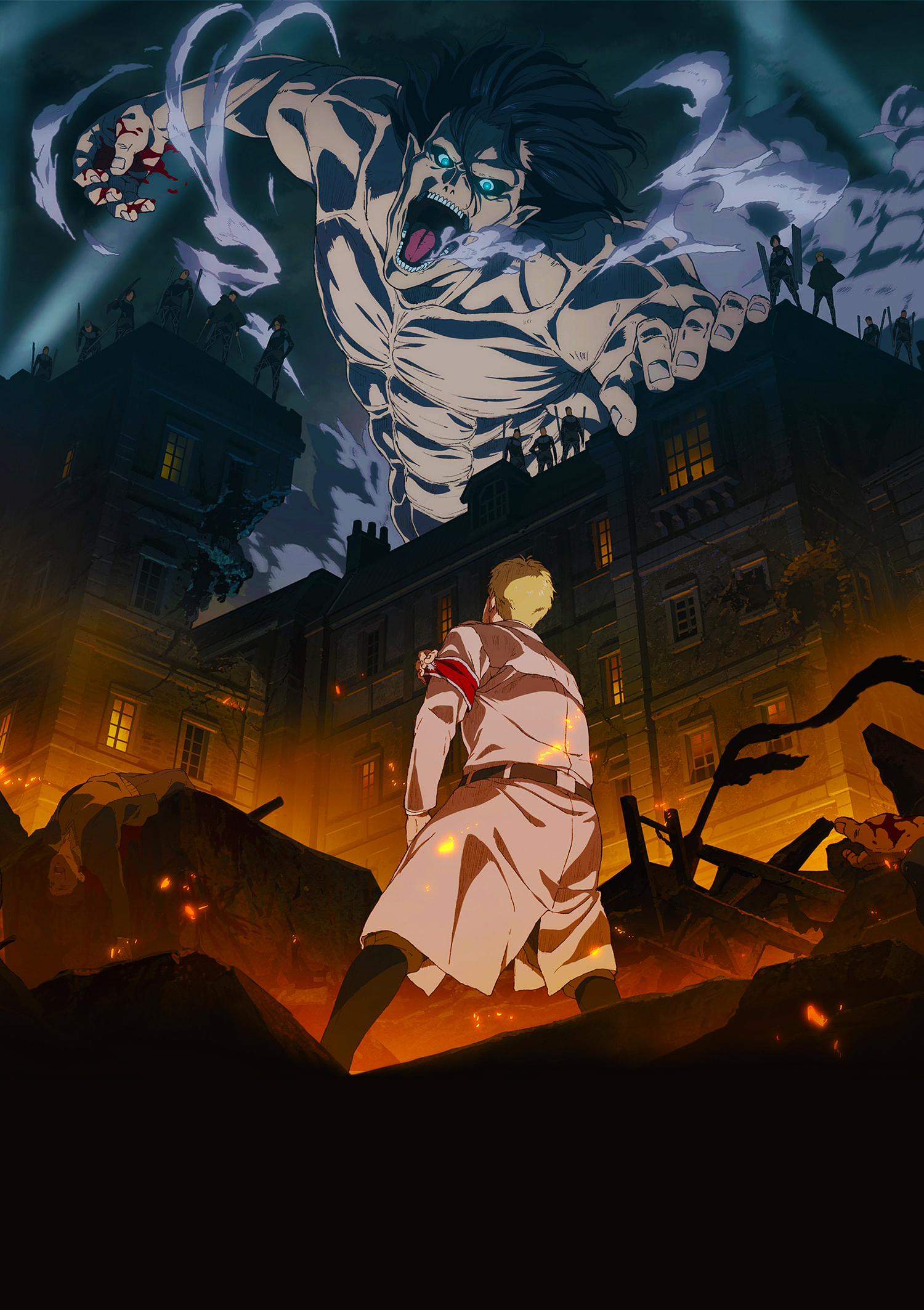 Shingeki No Kyojin Anime Hajime Isayama Eren Jeager Mikasa Ackerman Reiner Braun Levi Ackerman MAPPA 1500x2126