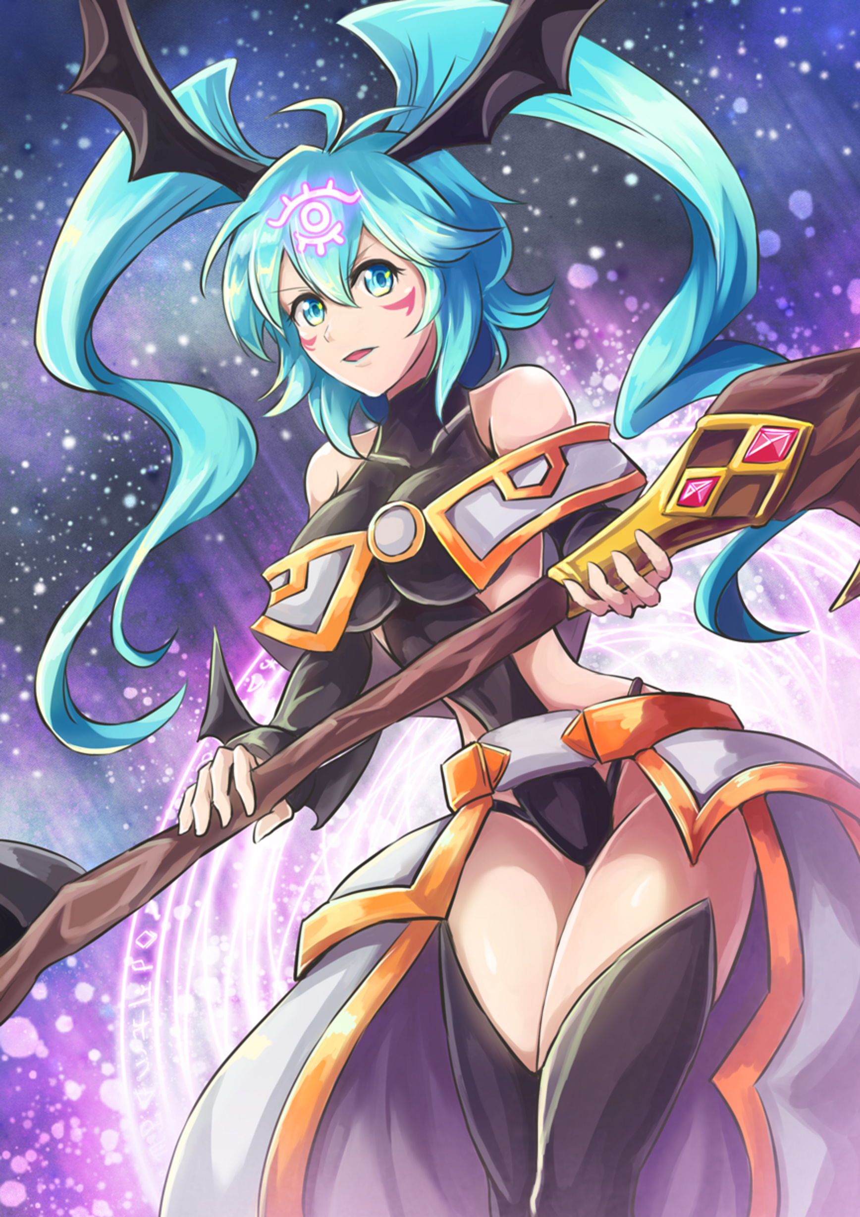 Anime Anime Girls Trading Card Games Yu Gi Oh Yu Gi Oh 5Ds Fortune Lady Every Twintails Blue Hair Ar 1736x2456
