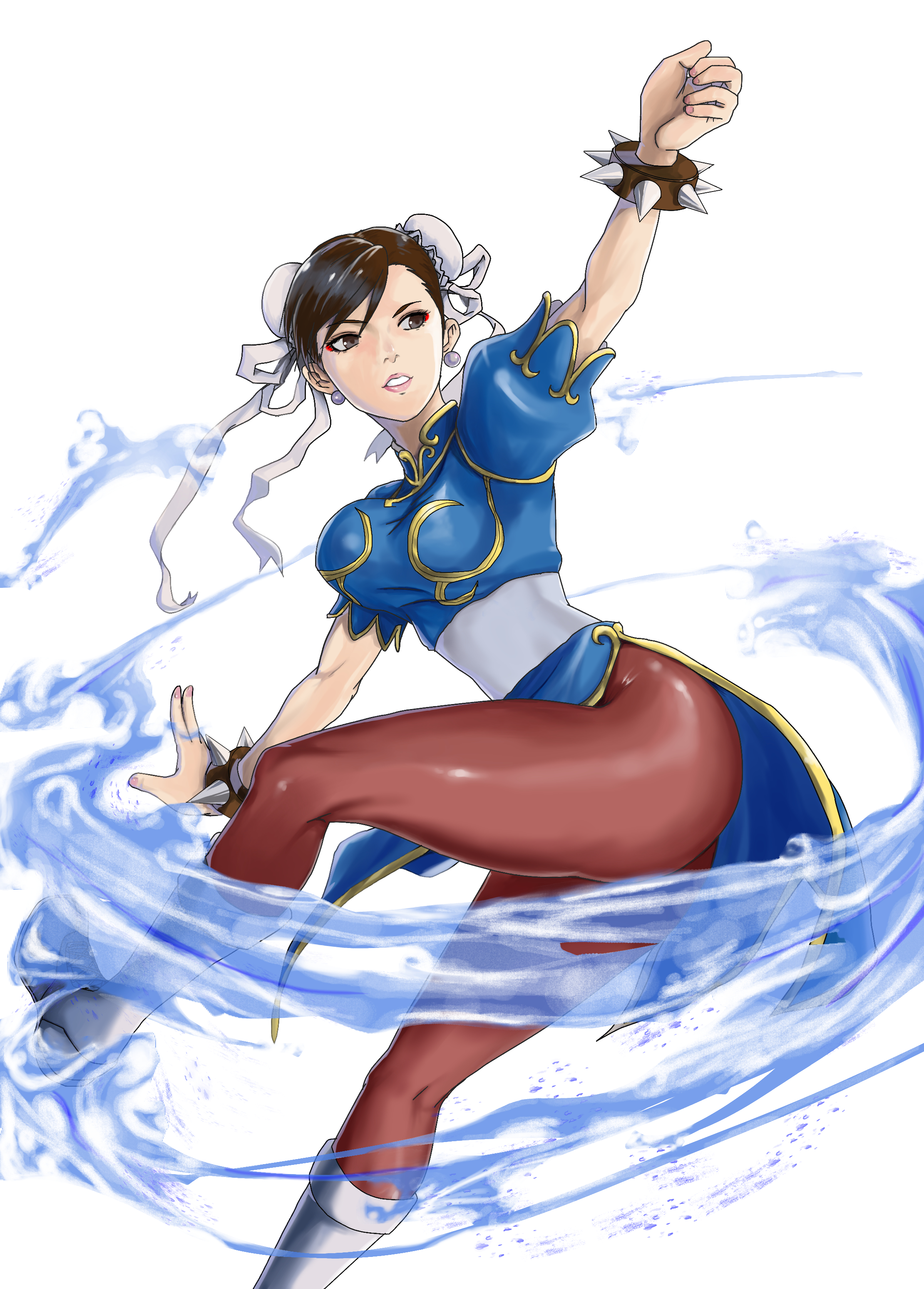 Anime Anime Girls Street Fighter Street Fighter Ii The World Warrior Chun Li Hairbun Brunette Solo A 2220x3096
