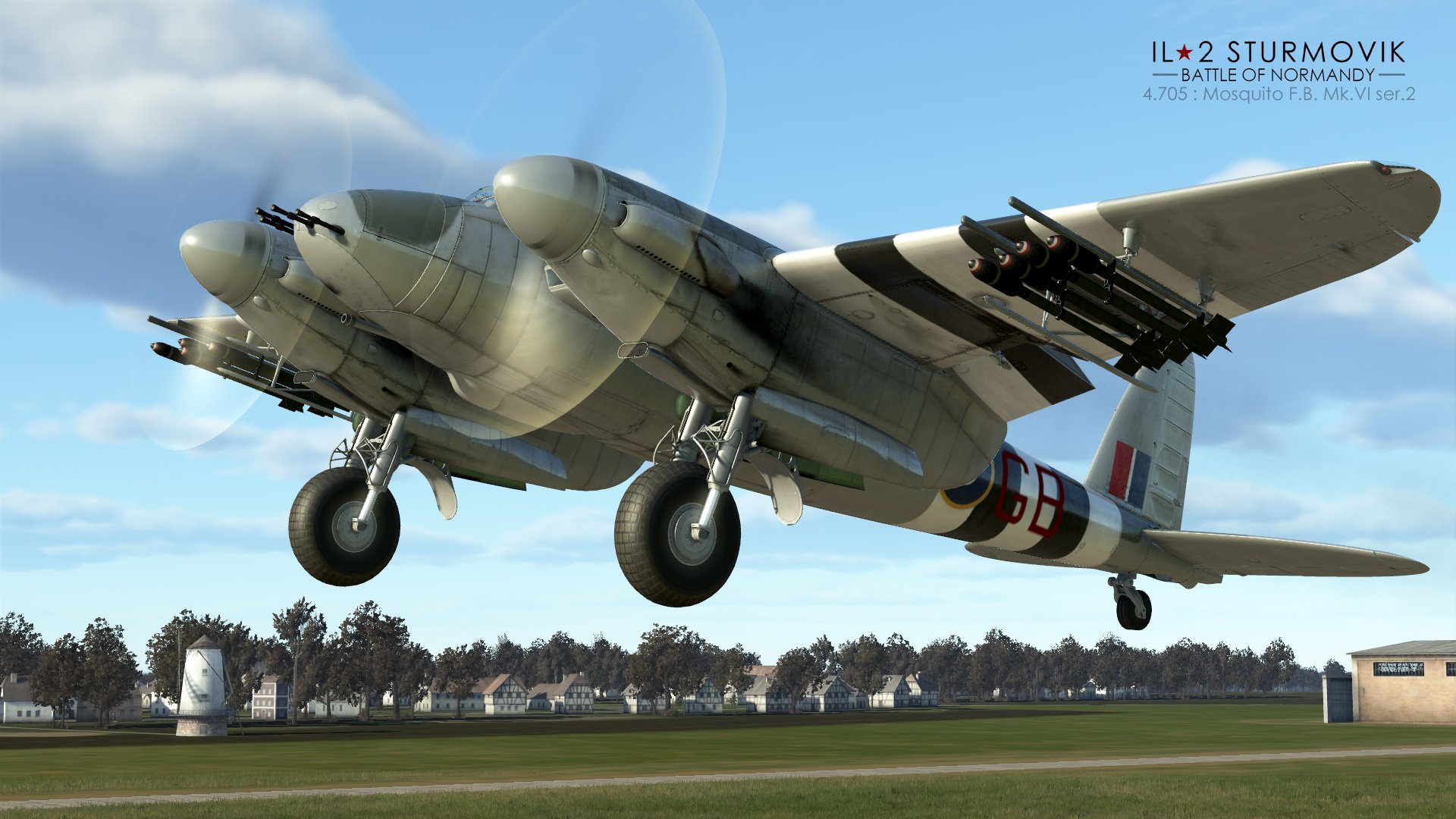 Aircraft Airplane De Havilland Mosquito IL 2 Sturmovik Video Games Simulation 1920x1080