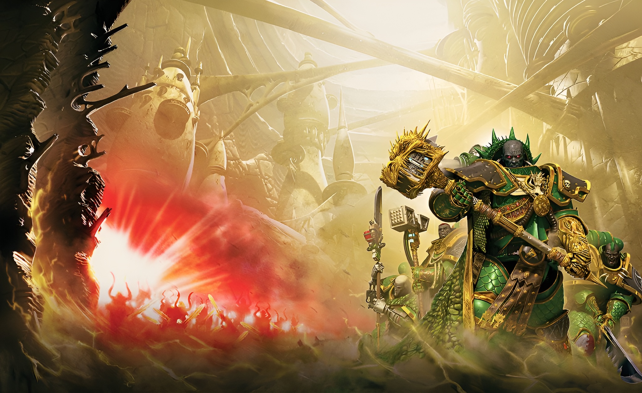 Warhammer 40 000 Warhammer 30 000 Horus Heresy Salamanders Warhammer Space Marines Adeptus Astartes 2048x1256