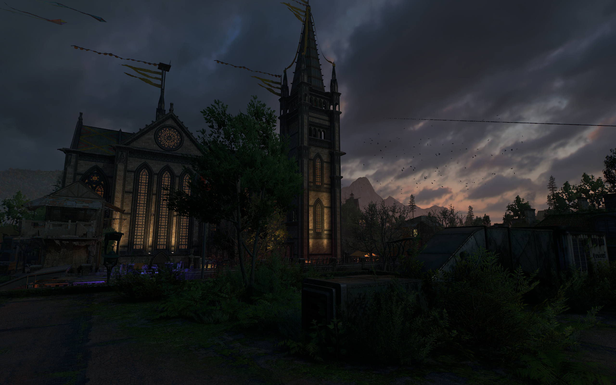 Dying Light 2 Stay Human PC Gaming Screen Shot Video Games CGi Clouds Sky Building 2560x1600