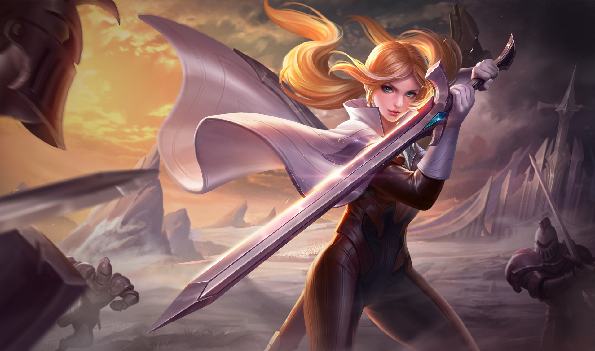 Arena Of Valor AOV Video Games Video Game Art Video Game Girls Video Game Characters Sword Armor 1920x1133