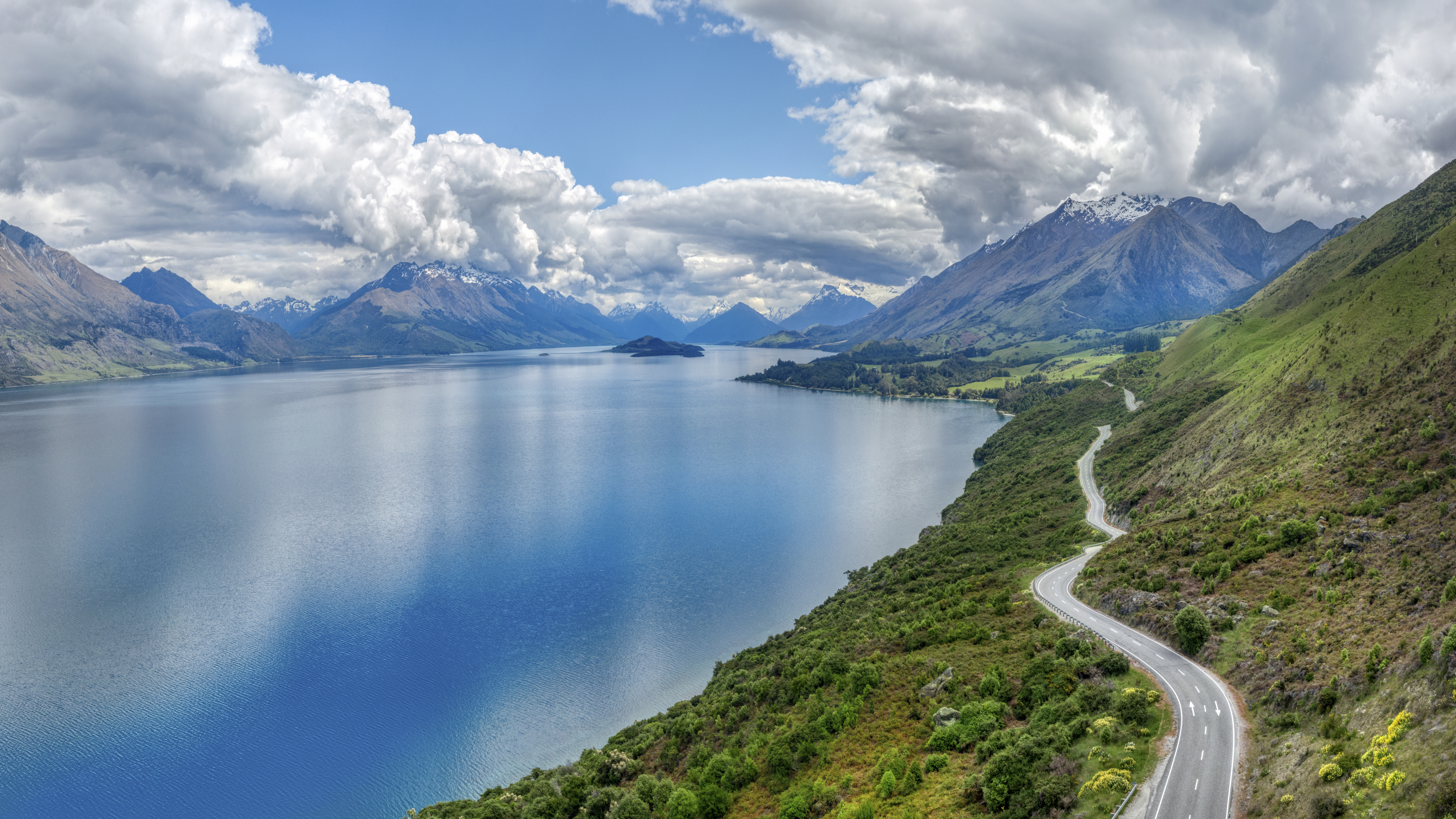 Trey Ratcliff Photography New Zealand Glenorchy Queenstown Clouds Water Mountains Nature Road 7680x4320