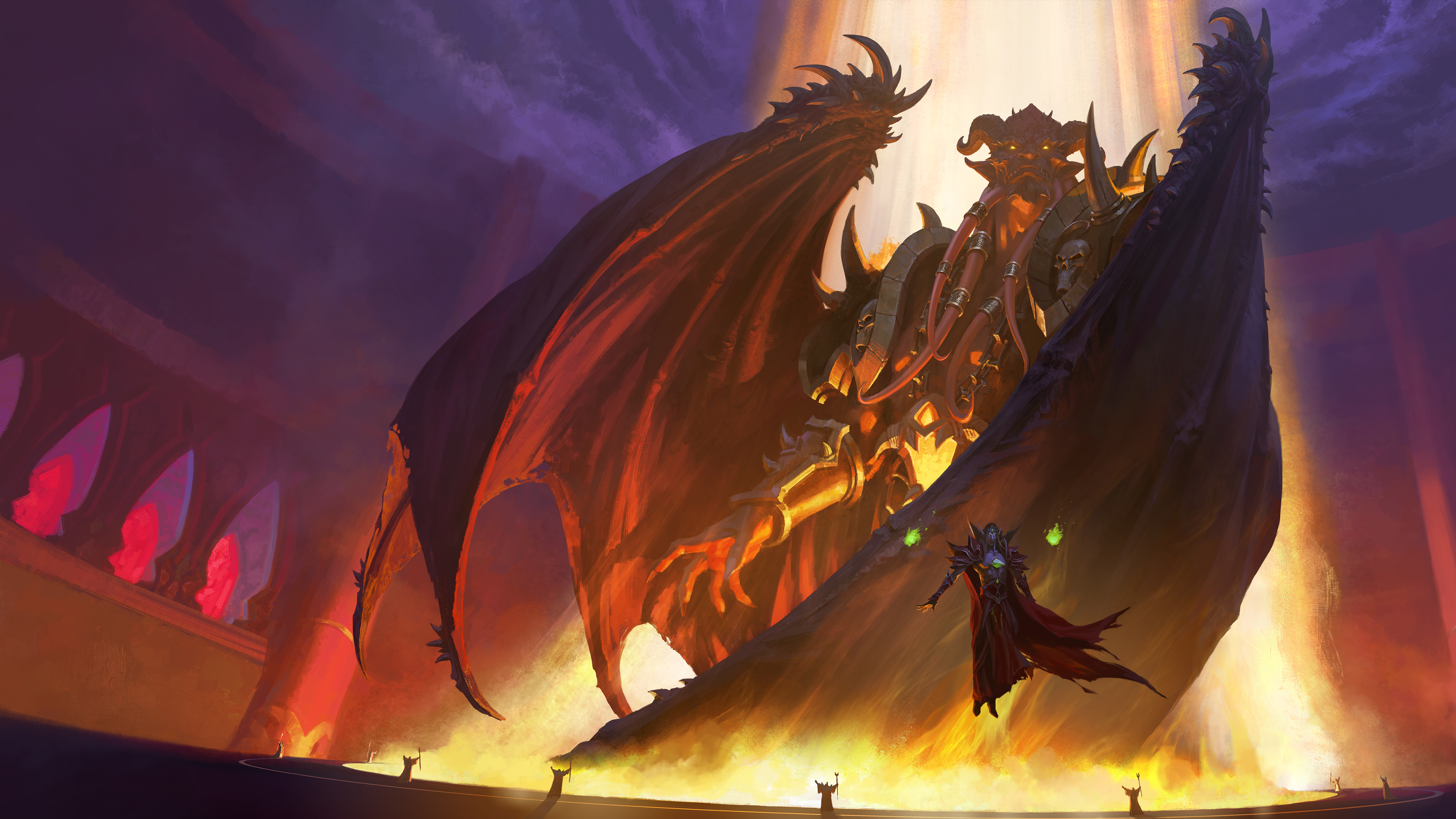 Burning Crusade Blizzard Entertainment World Of Warcraft Video Game Art Artwork Kiljaeden Kaelthas S 5029x2829