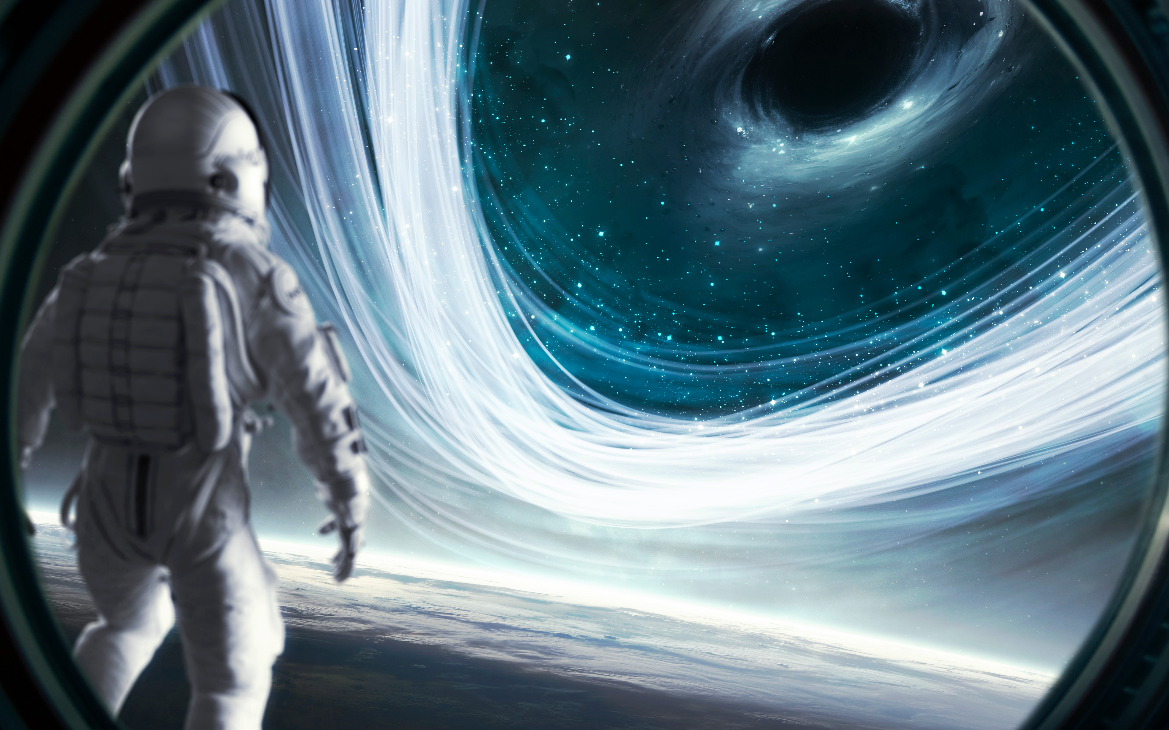 Digital Art Artwork Space Event Horizon Vadim Sadovski Astronomy Galaxy Stars Black Holes Science Fi 3840x2400