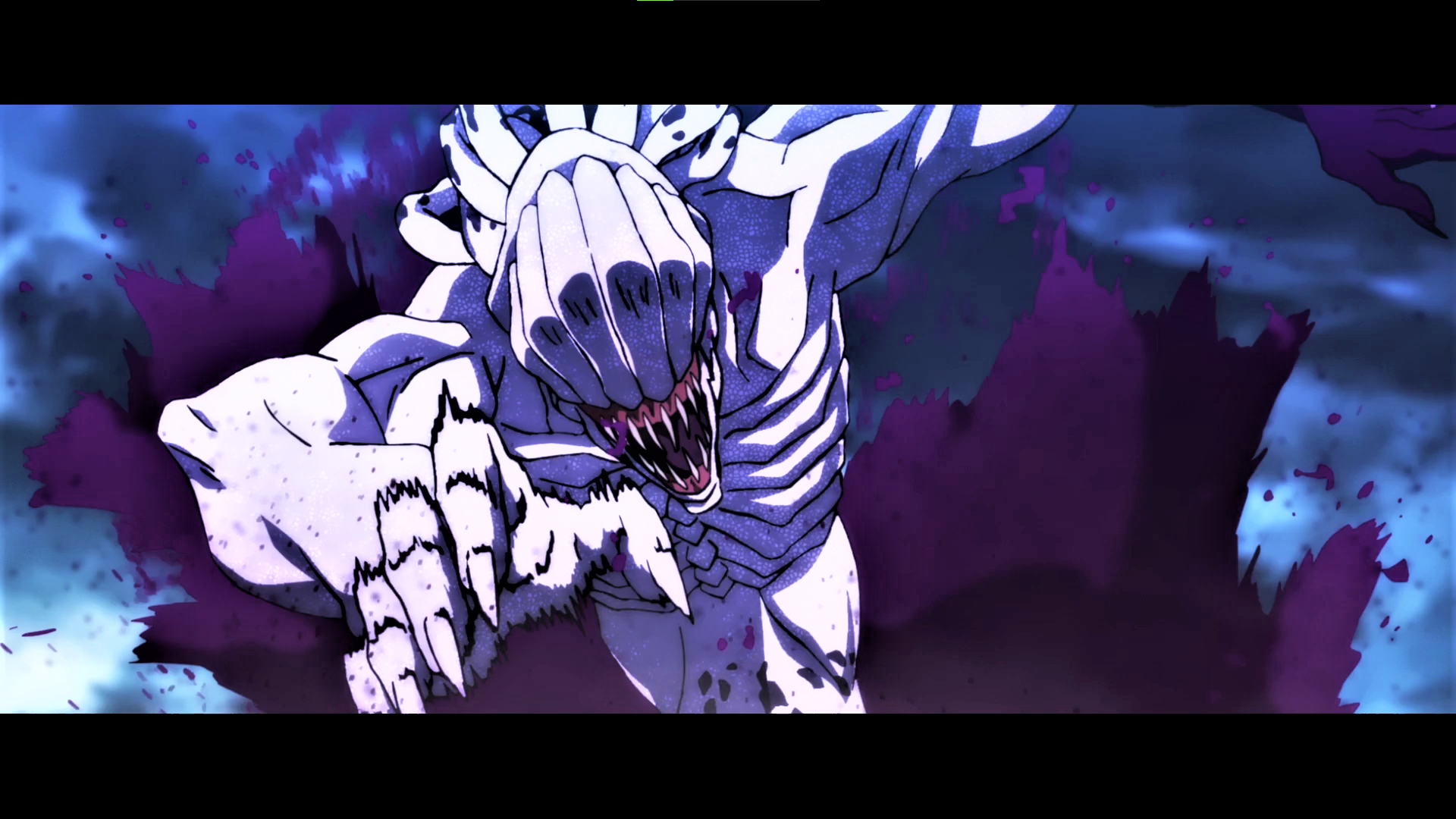 Jujutsu Kaisen Demon Demon Face Teeth Long Nails Purple Anime Anime Screenshot Creature Muscles 1920x1080
