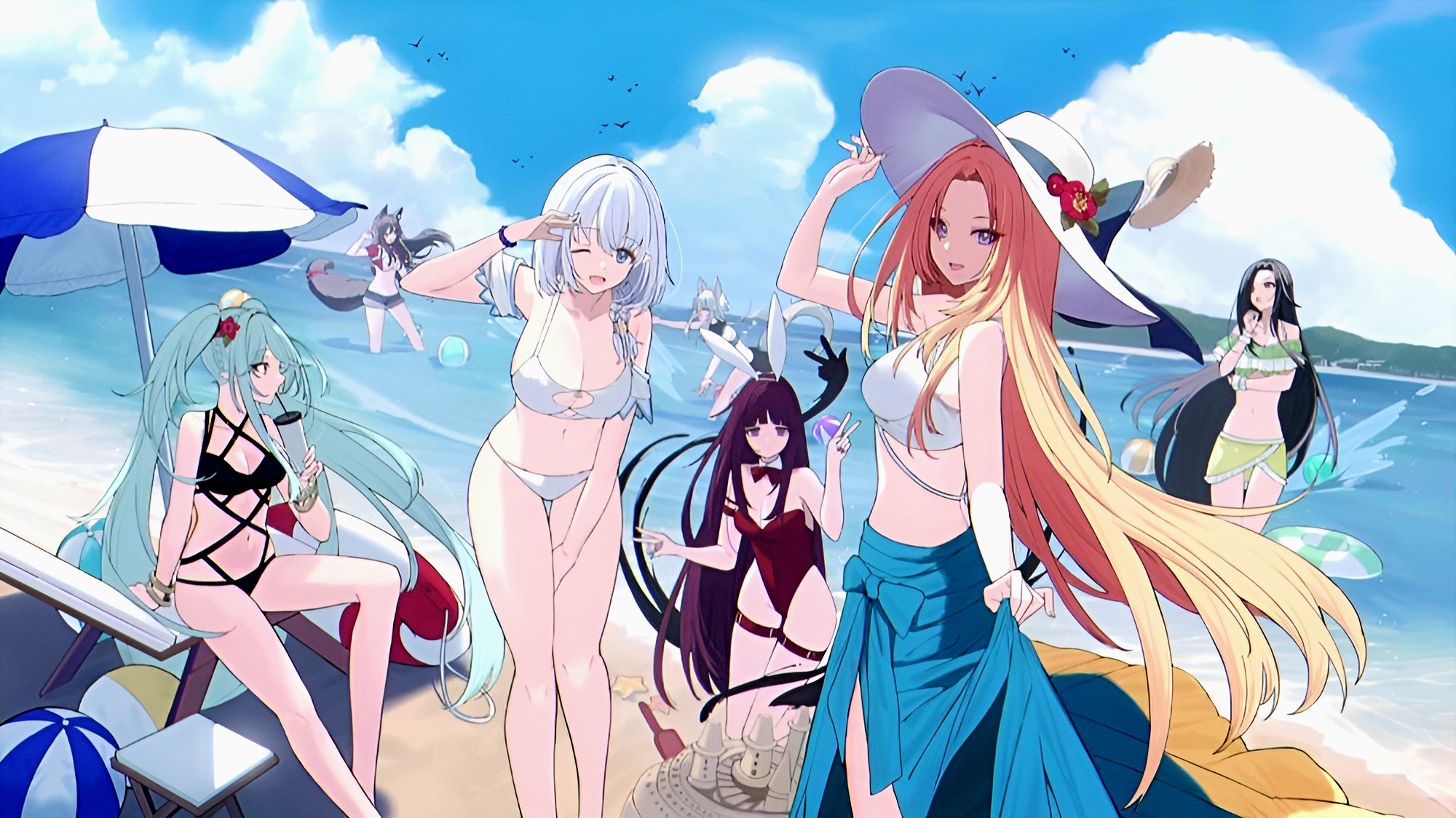 The Eminence In Shadow Shadow Garden Anime Girls Beach Elves Anime Anime Screenshot 2000x1124