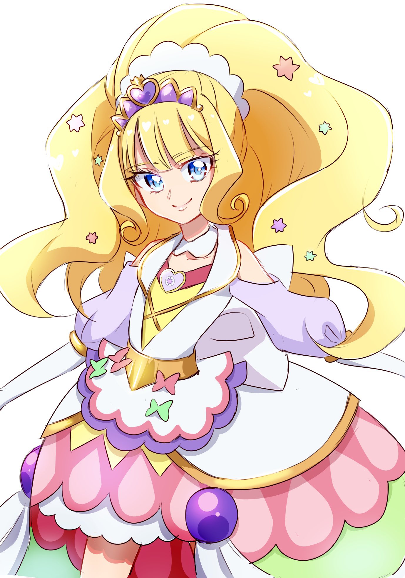 Anime Anime Girls Pretty Cure Delicious Party Pretty Cure Kasai Amane Cure Finale Magical Girls Long 1378x1965