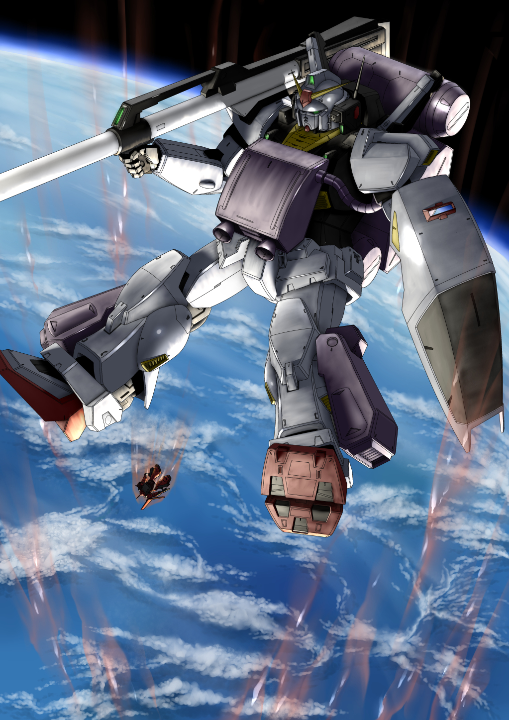 Anime Mechs Super Robot Taisen Gundam Mk Ii Gundam Mobile Suit Zeta Gundam Artwork Digital Art Fan A 1023x1447