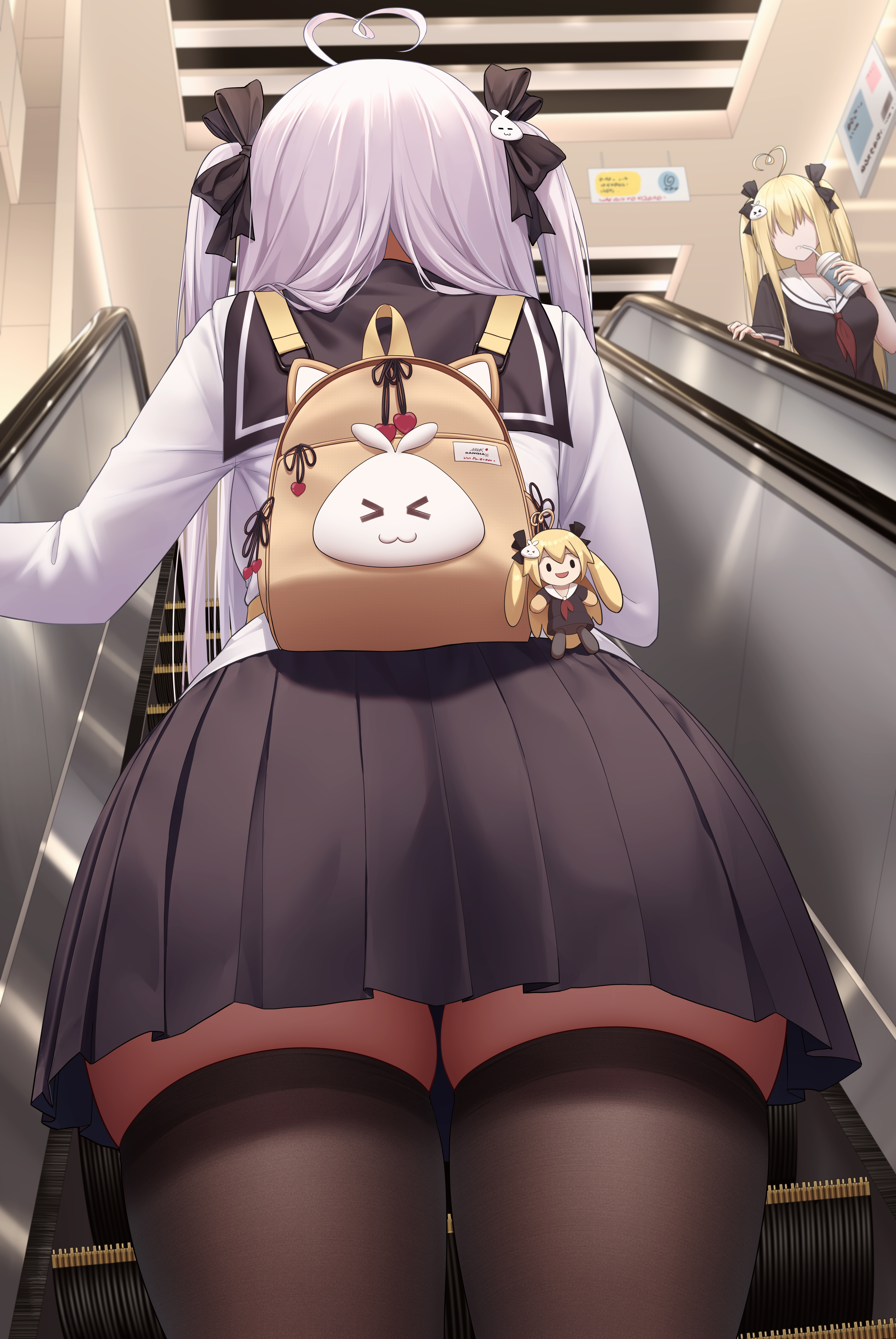 Niliu Chahui Anime Girls Escalator 5355x8000