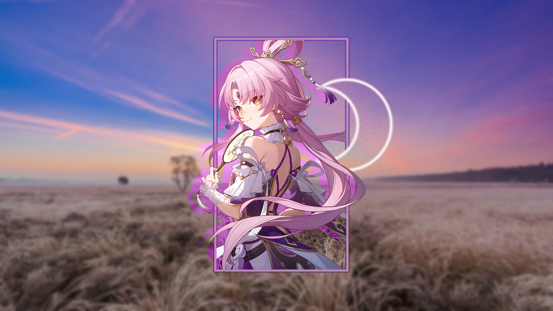 Fu Xuan Honkai Star Rail Sunrise Landscape Picture In Picture Fans Honkai Star Rail Twintails Lookin 1920x1080