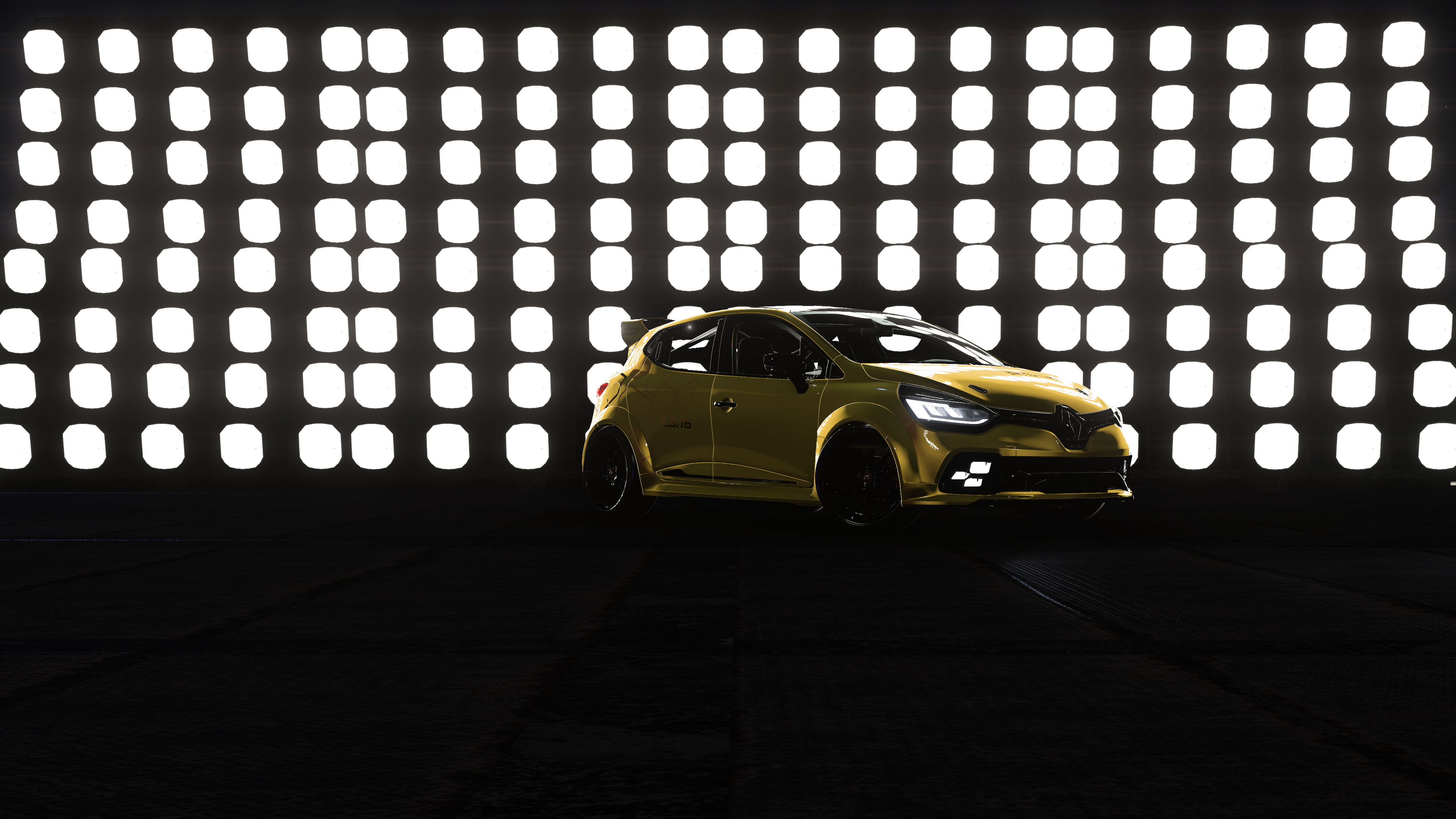 Forza Horizon 5 Car Sports Car Night Renault Renault Clio Hot Hatch Video Games Headlights Lights CG 3840x2160