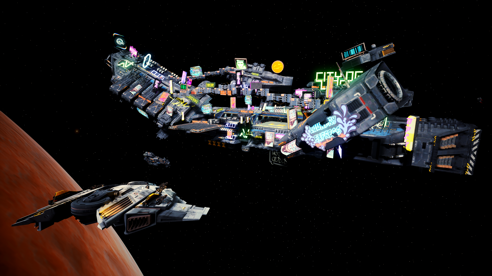 Space Space Simulator Space Station Spaceship Spacestation PC Gaming Space Shuttle Stars Planet 1920x1080