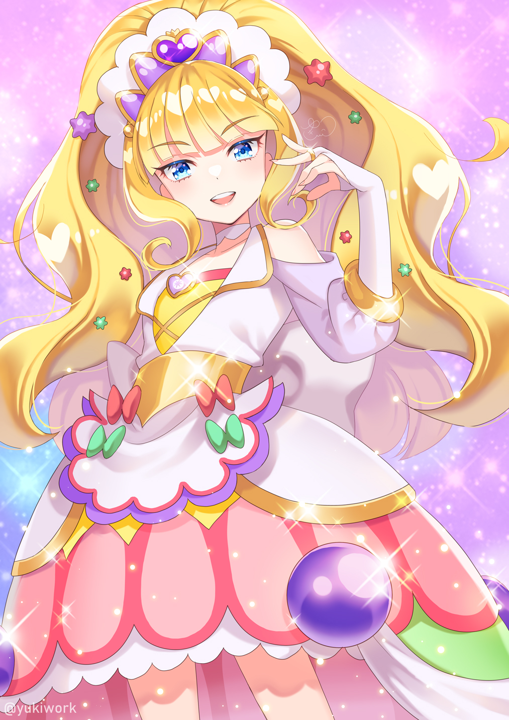 Anime Anime Girls Pretty Cure Delicious Party Pretty Cure Cure Finale Kasai Amane Long Hair Blonde M 1013x1433