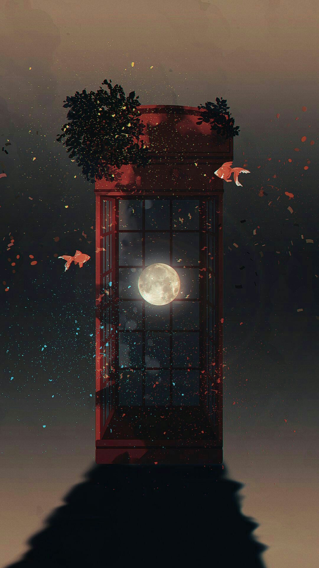 Fish Moon Phone Box Vertical 1080x1920