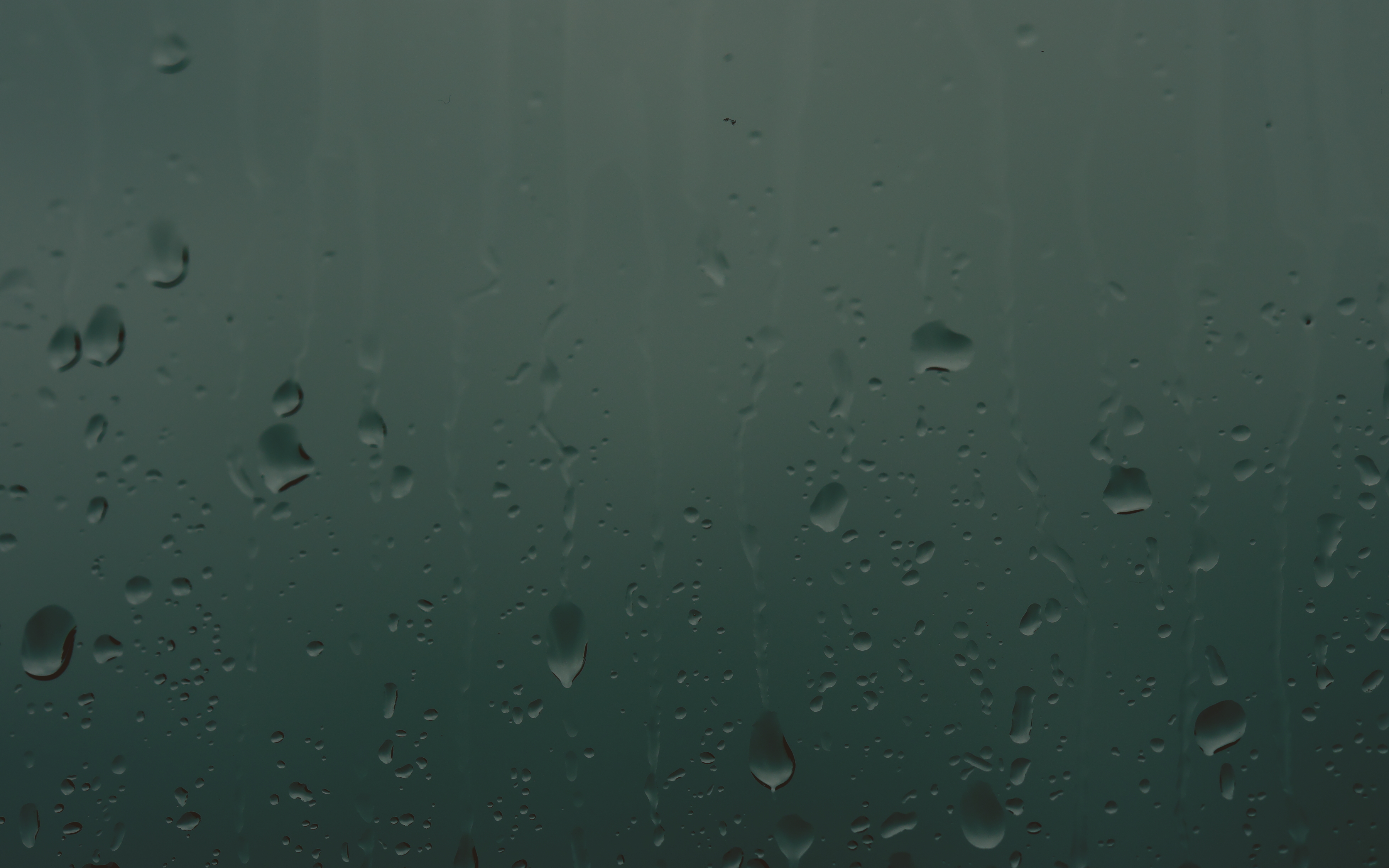 Water Water Drops Window Rain Closeup Dark Simple Background 3600x2250