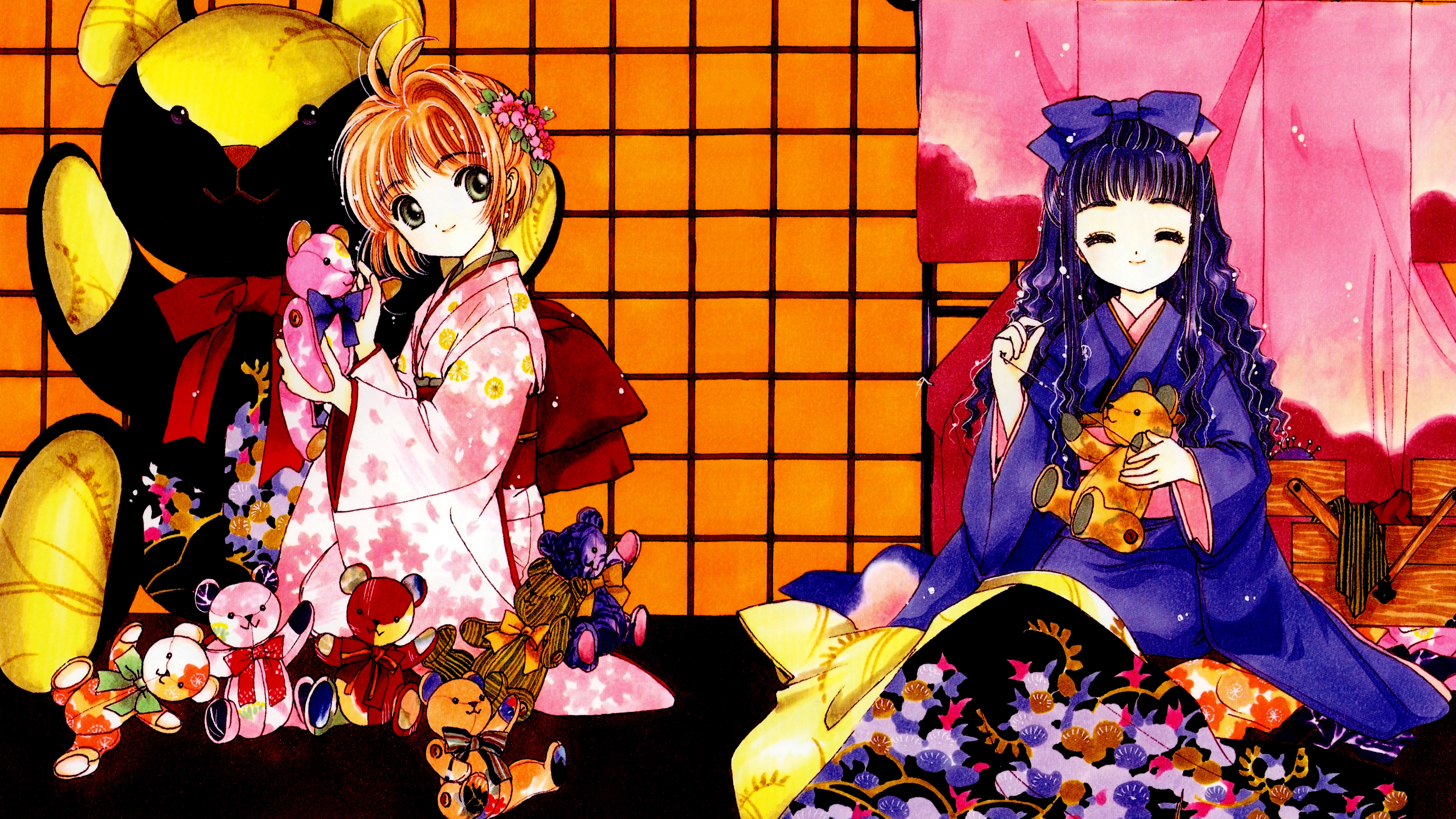 Cardcaptor Sakura Sakura Kinomoto Magical Girls Anime Girls 4K Kimono 3840x2160