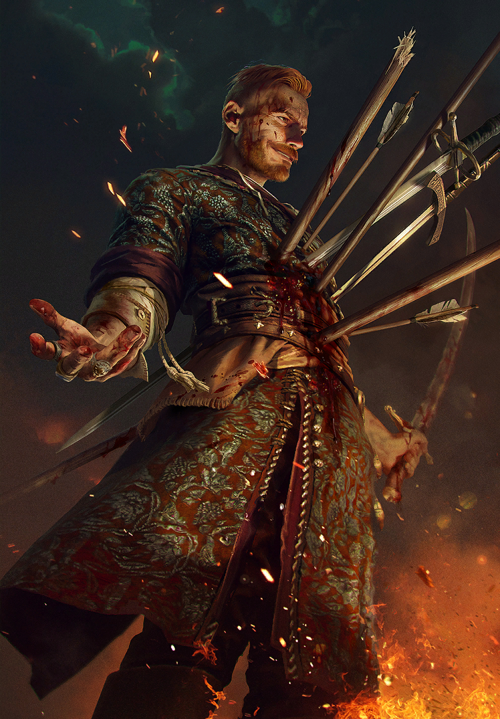 Olgierd Von Everec The Witcher 3 Wild Hunt Gwent Video Game Man Video Game Characters Video Games 992x1424