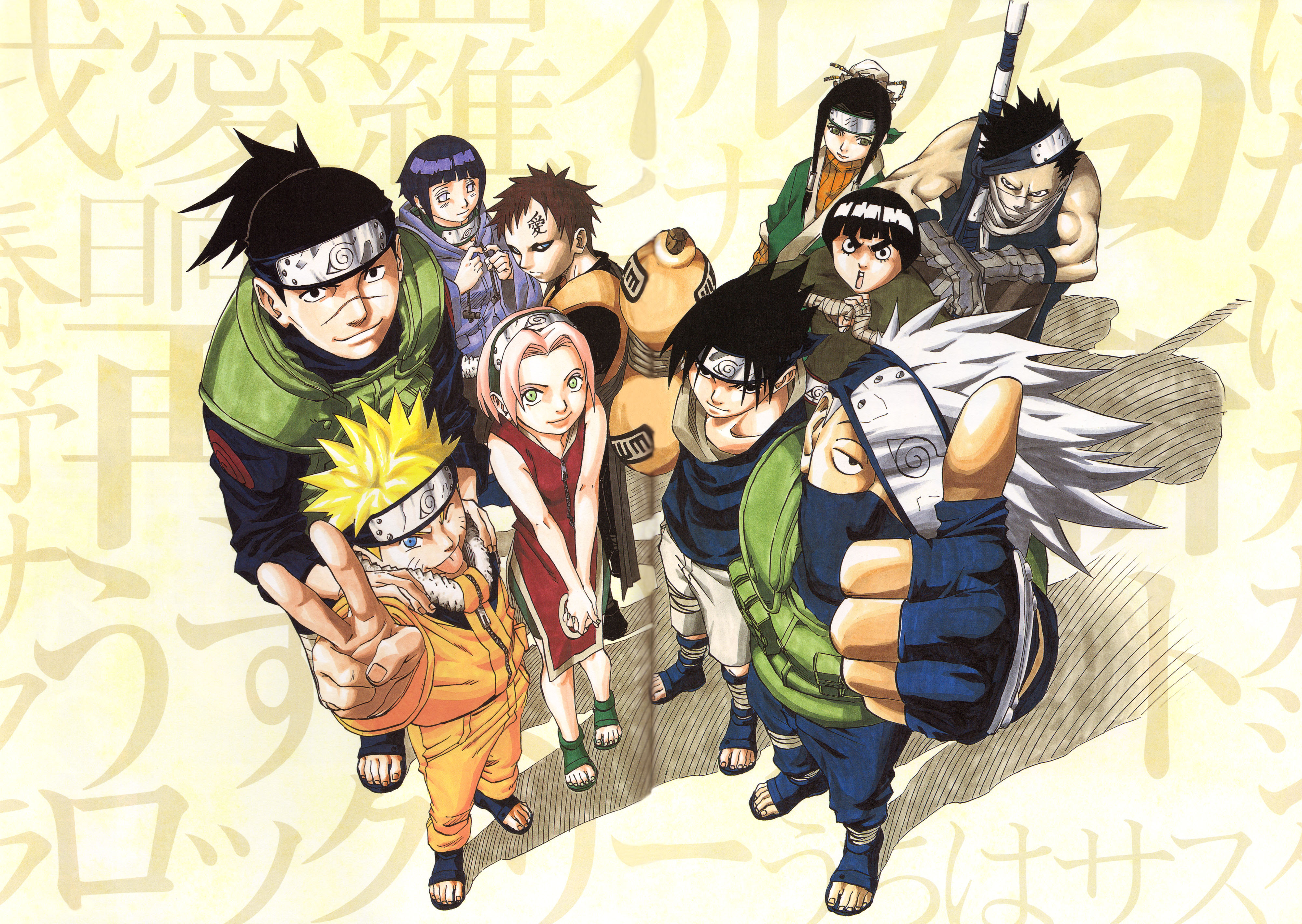 Naruto Anime Uzumaki Naruto Anime Boys Anime Girls Gaara Anime Men Rock Lee Uchiha Sasuke Haruno Sak 4000x2841