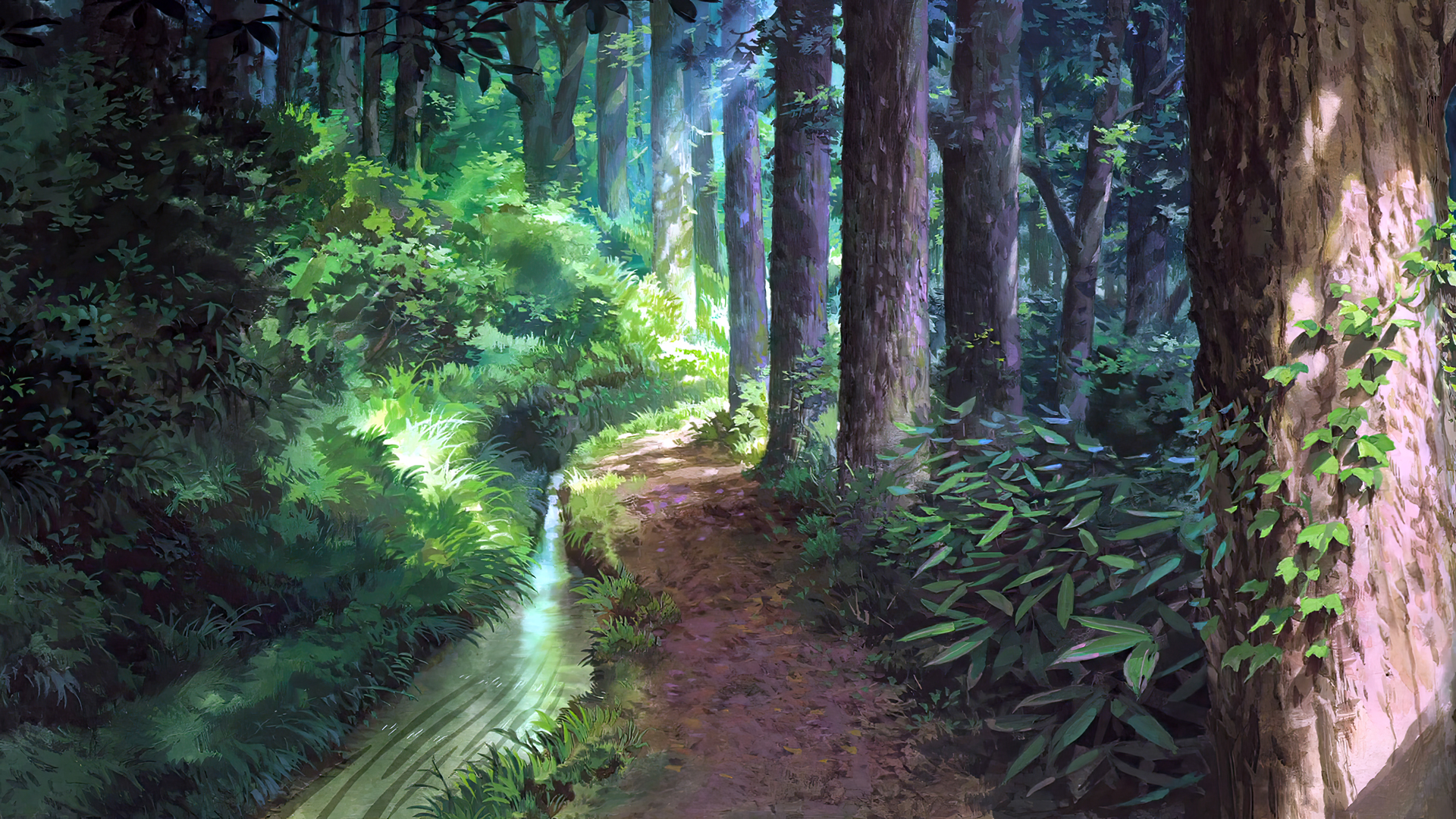The Wind Rises Animated Movies Film Stills Anime Animation Studio Ghibli Hayao Miyazaki Forest Trees 1920x1080