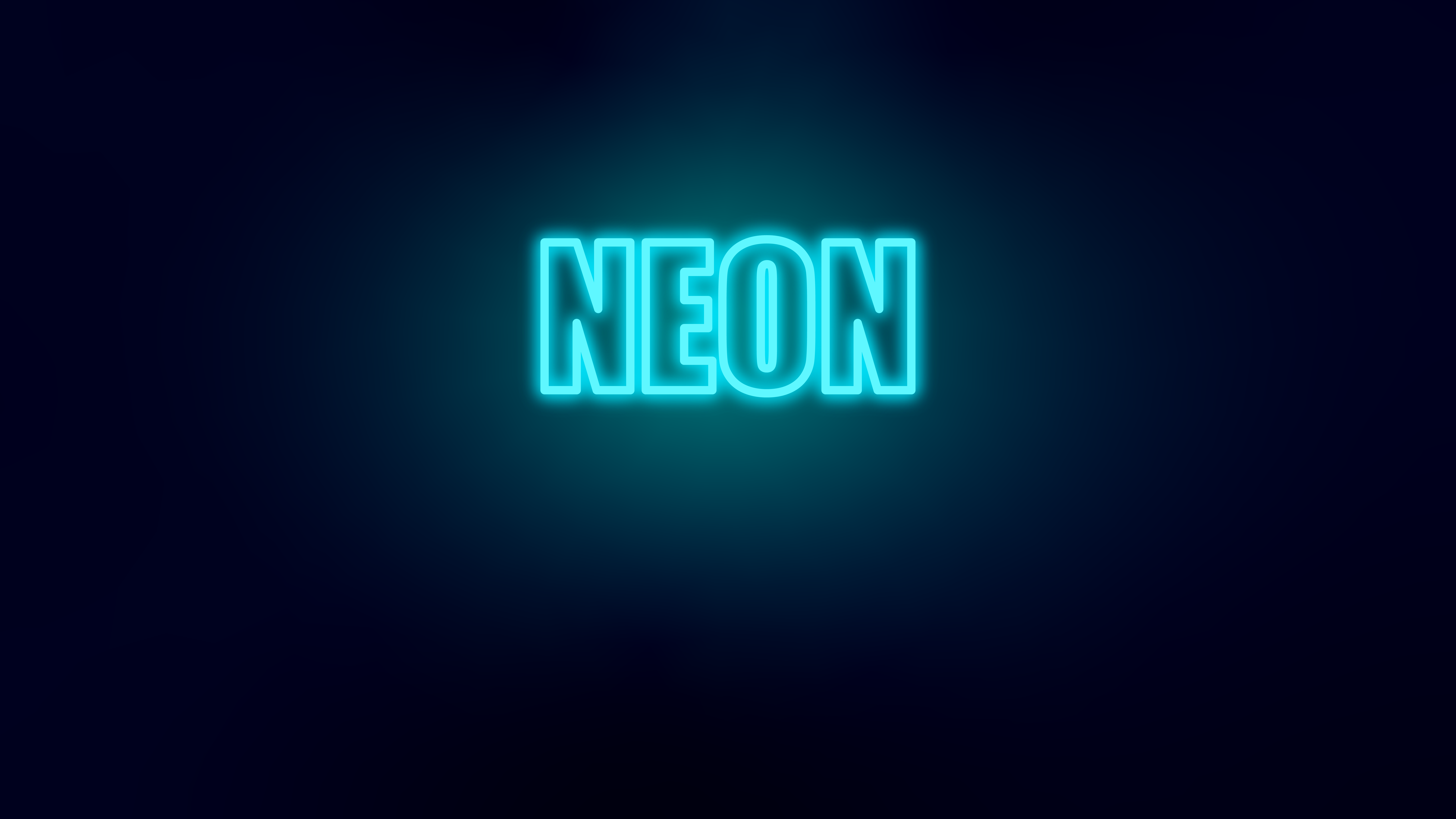 Neon Typography Text Minimalism 8000x4500