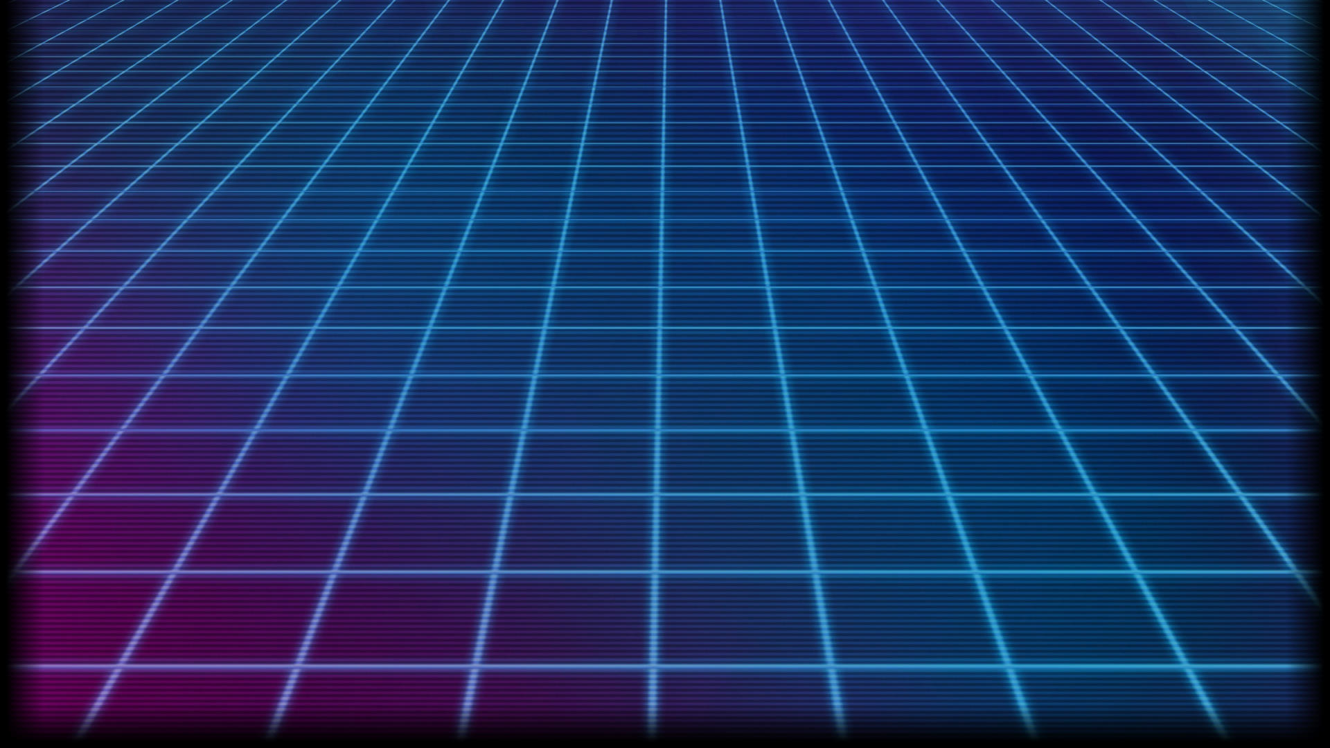 Grid Lines Retrowave Gradient Neon Glowing Blue Purple 1920x1080