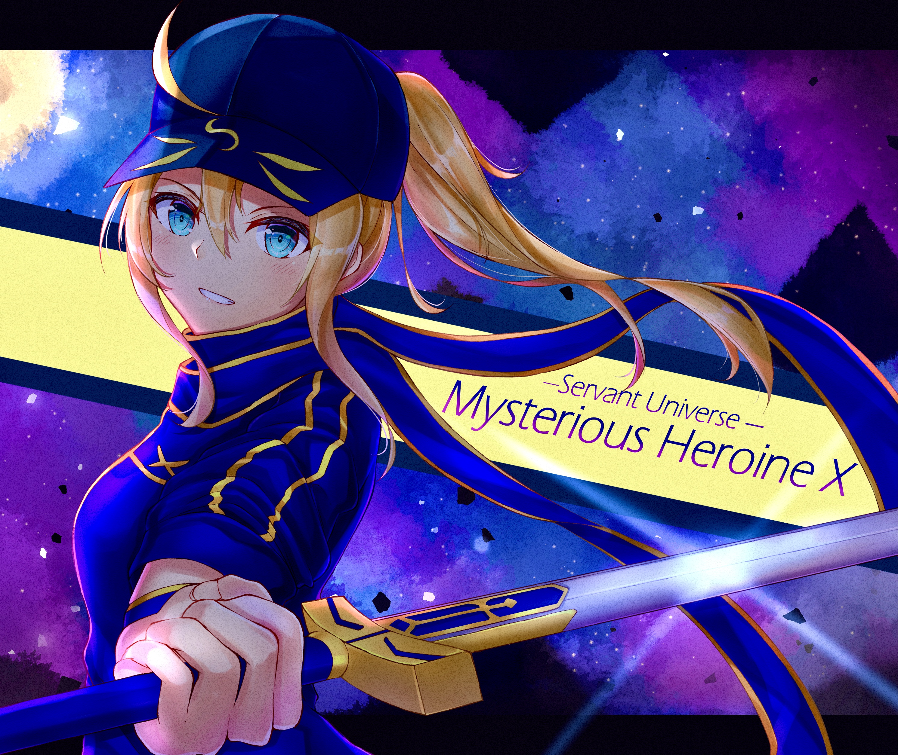 Anime Anime Girls Fate Series Fate Grand Order Mysterious Heroine X Fate Grand Order Ponytail Blonde 2985x2512