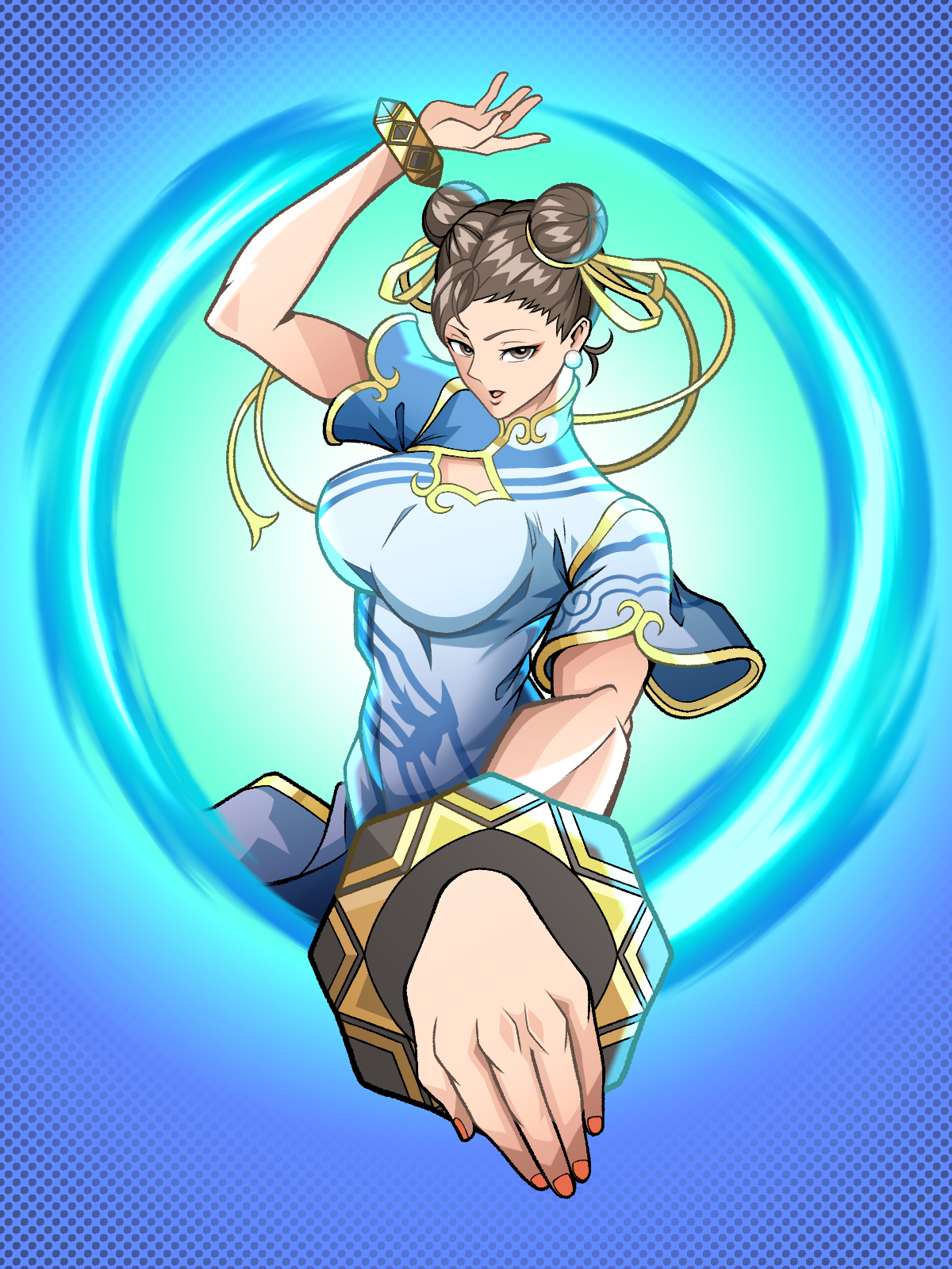 Anime Anime Girls Street Fighter Street Fighter Ii The World Warrior Chun Li Hairbun Brunette Solo A 1200x1600