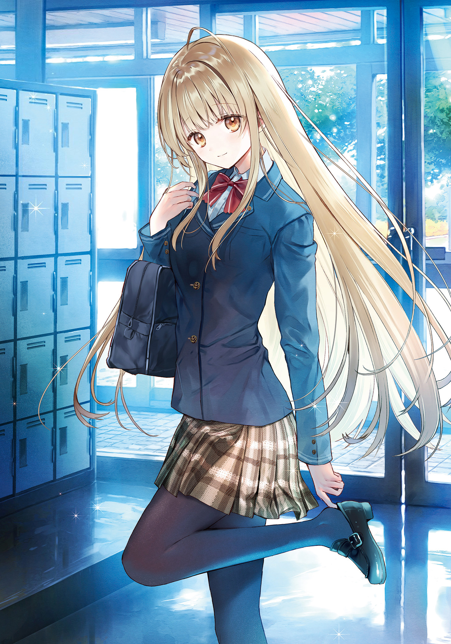 Anime Anime Girls Shiina Mahiru Otonari No Tenshi Sama Schoolgirl School Uniform Vertical Bow Tie Bl 1434x2048