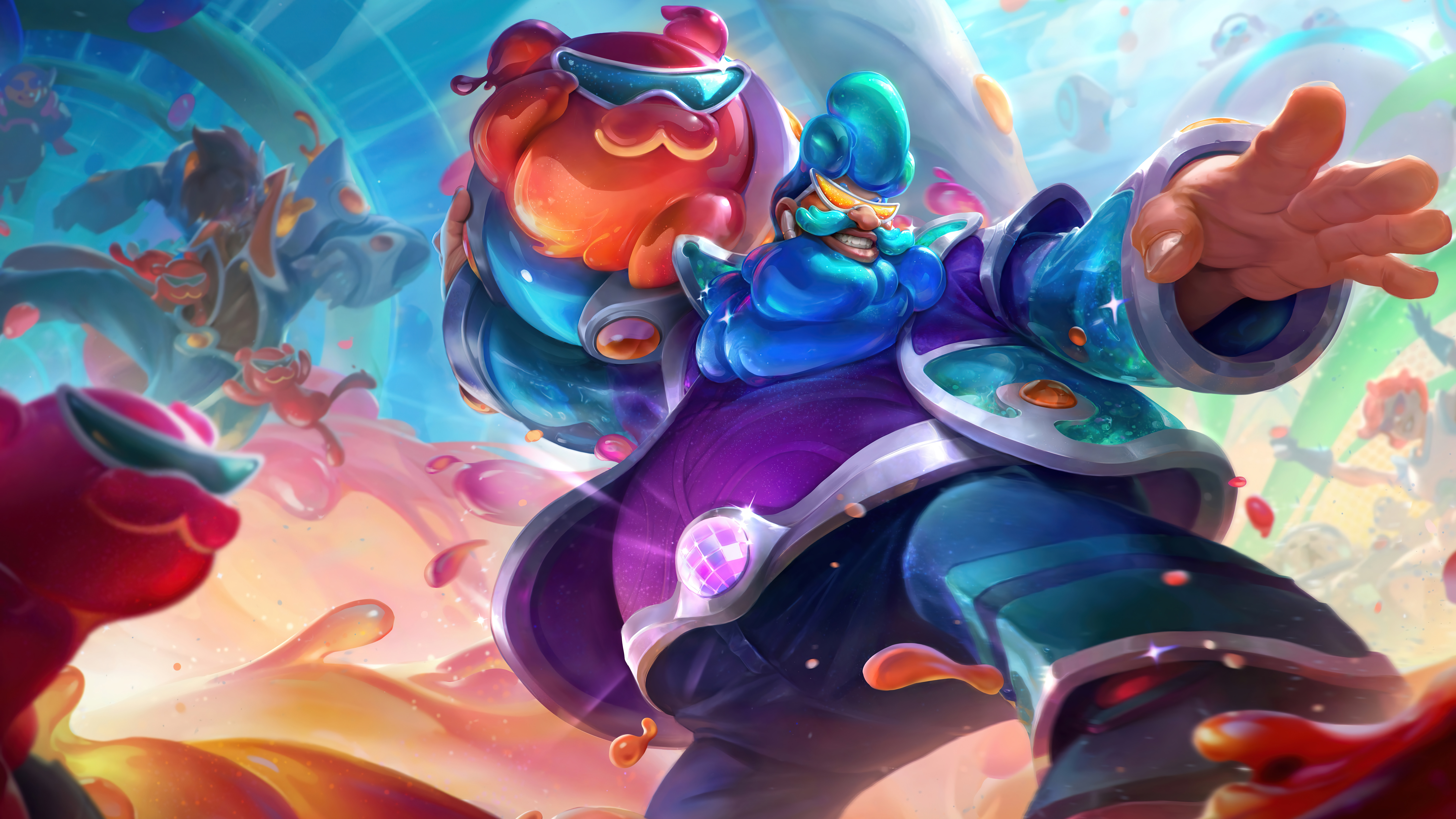 Space Groove League Of Legends Space Groove Gragas League Of Legends League Of Legends Digital Art R 7680x4320