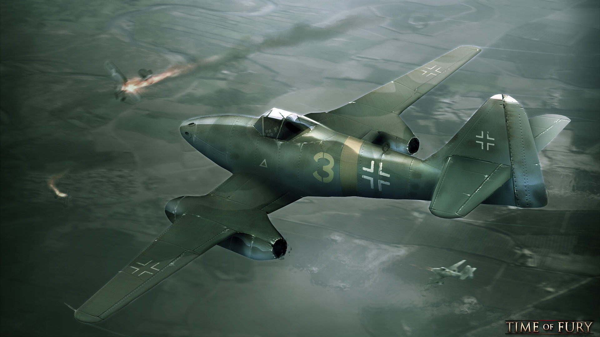 Luftwaffe War World War Ii Aircraft Military Vehicle Dogfight Smoke Flying 1920x1080
