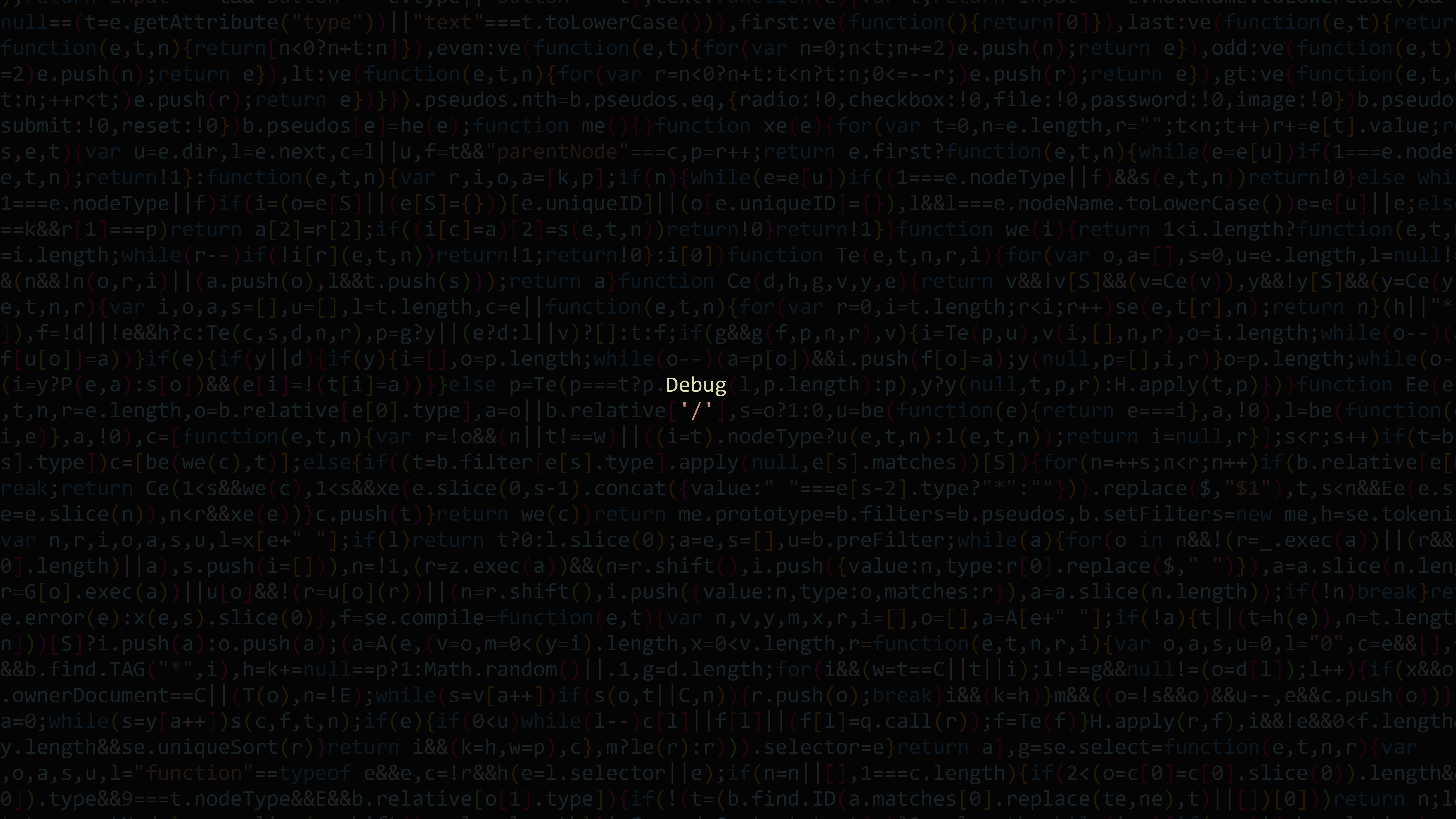 Code JavaScript Black Background Simple Background 6389x3594