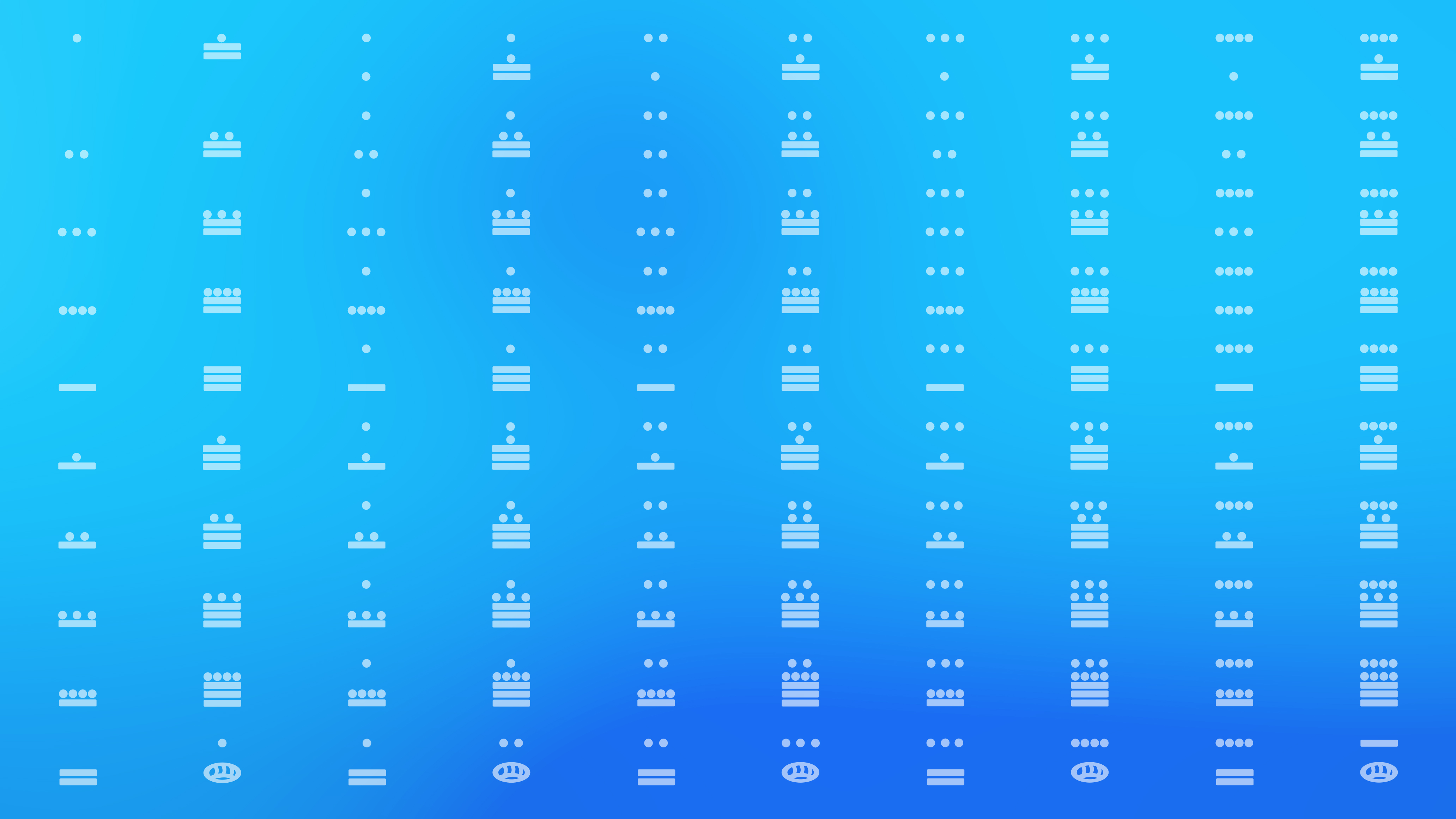 Mayan Maya Civilization Numbers Culture Light Blue Digital Art Simple Background Blue Blue Backgroun 4128x2322