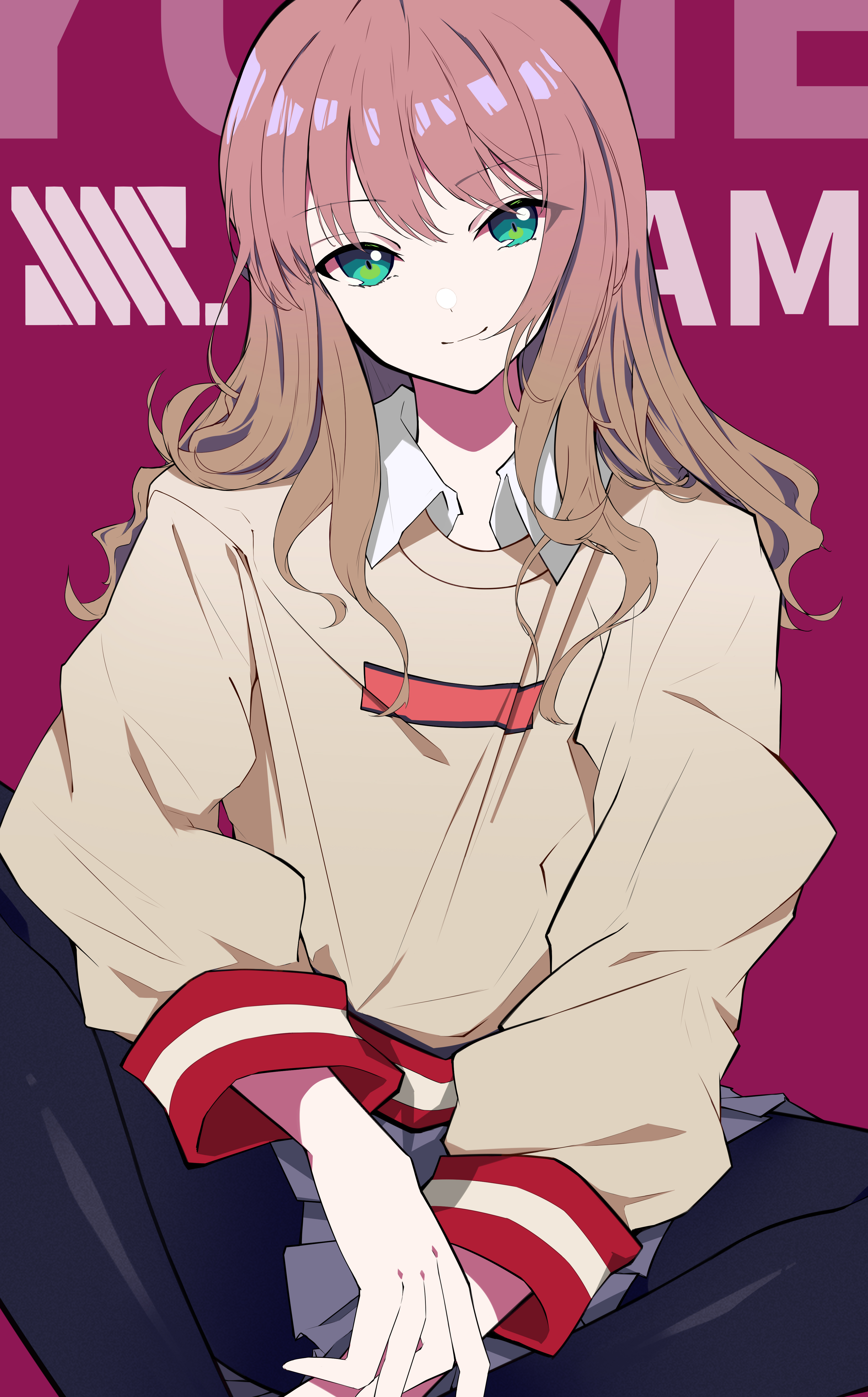 Anime Anime Girls SSSS Dynazenon Minami Yume Long Hair Brunette School Uniform Solo Artwork Digital  3608x5805