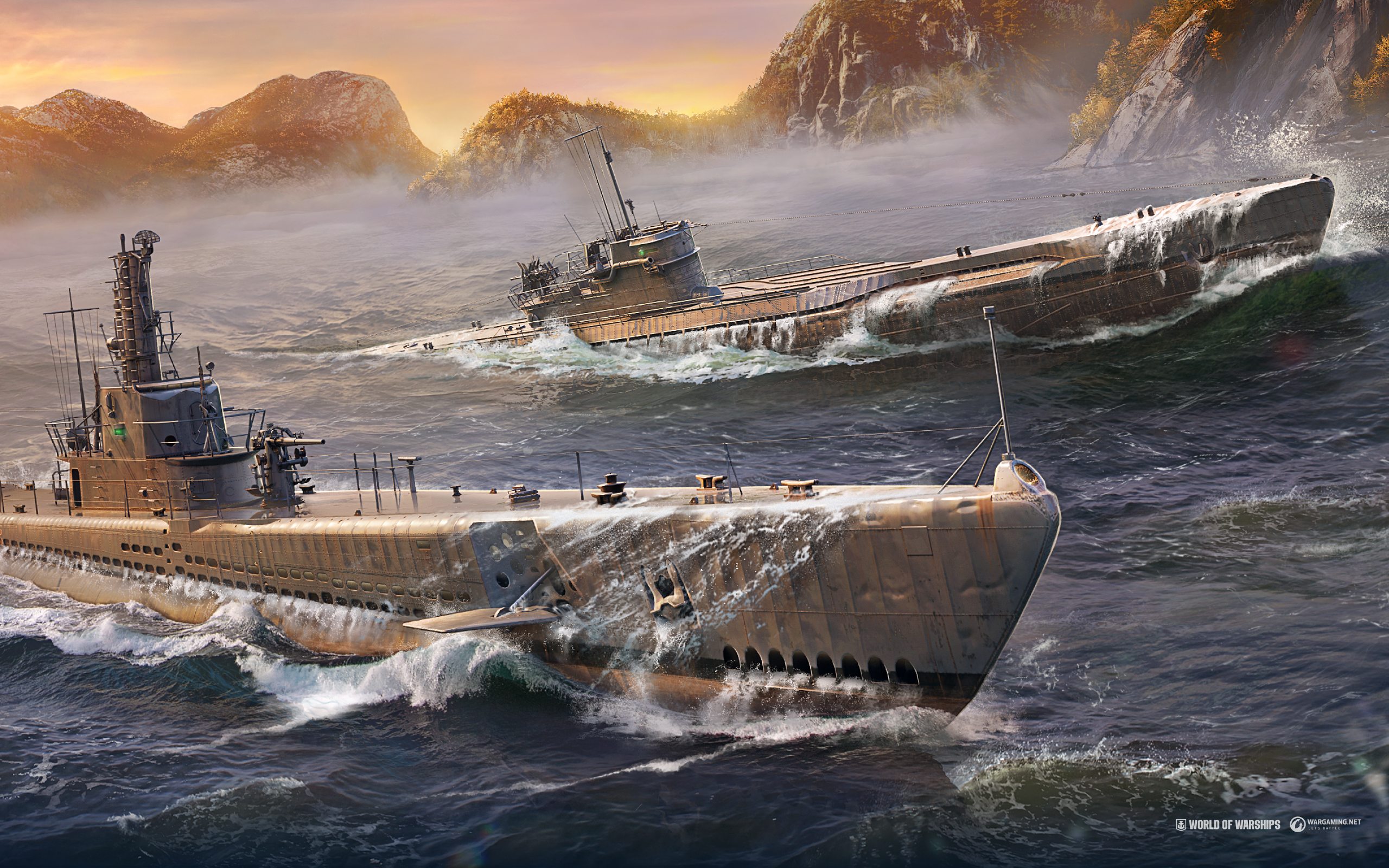 World Of Warships Wows Warship Wargaming Submarine Water Ship Video Games 2560x1600