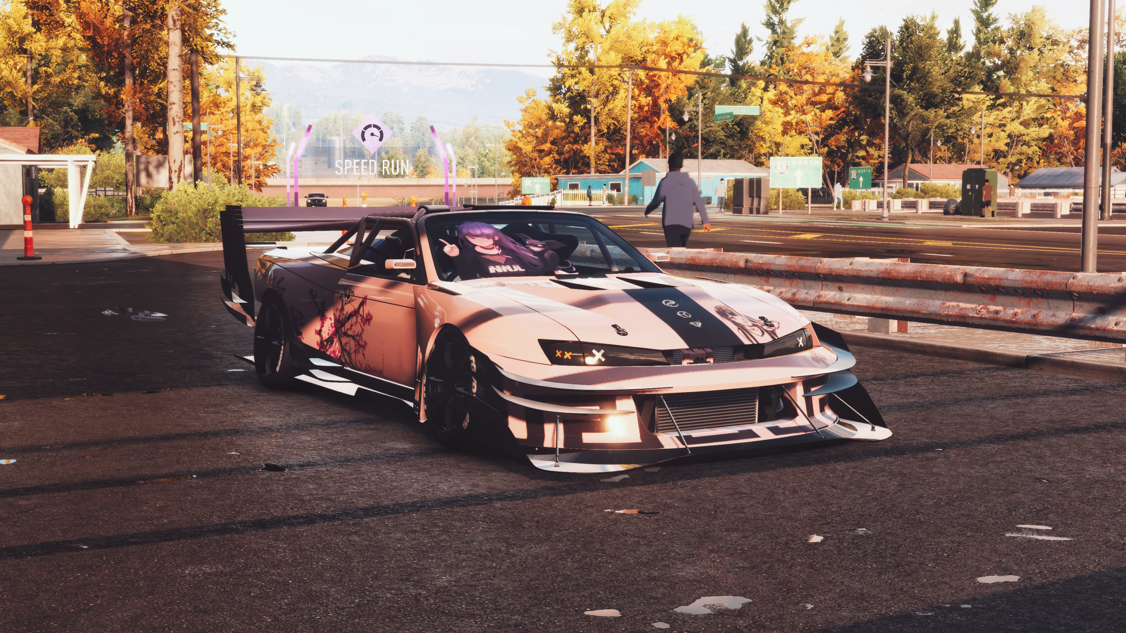 Need For Speed Unbound Need For Speed Edit CGi Race Cars Car Park Car 4K Gaming Effects Video Games  3840x2160