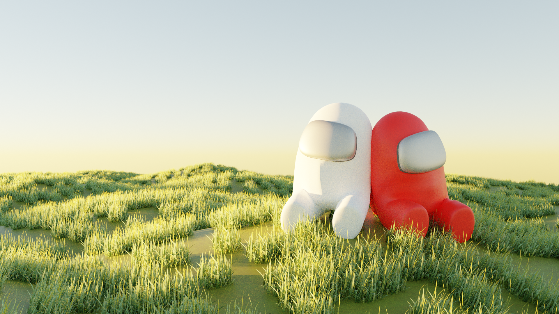 Among Us Landscape Game Characters Astronaut Video Game Characters Mobile Game 1920x1080
