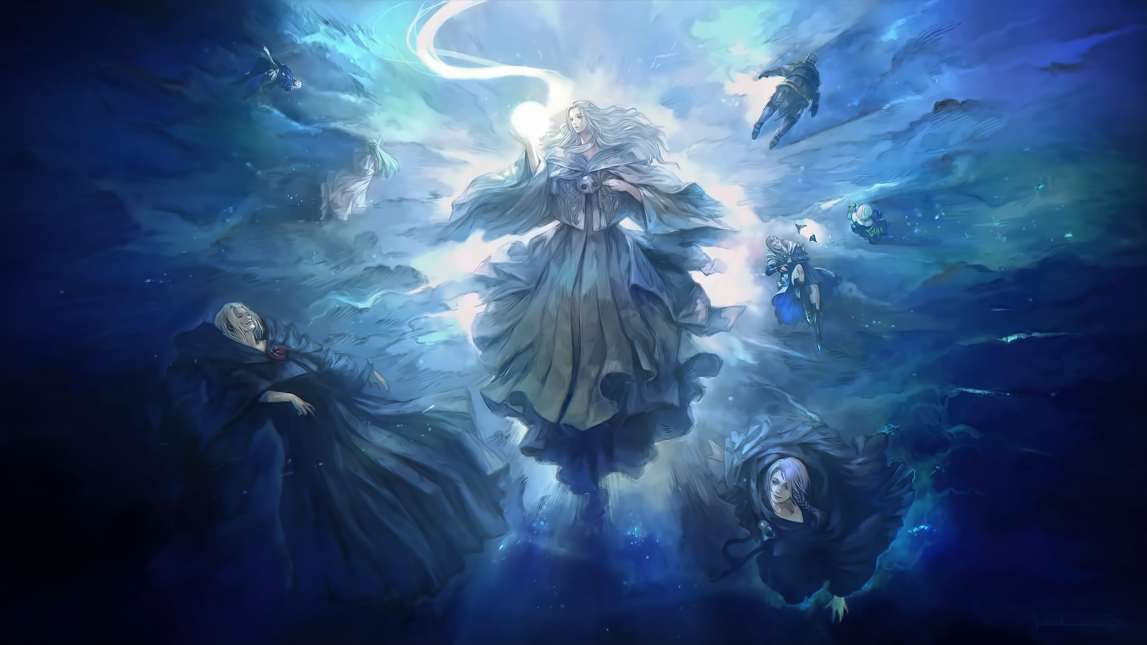 Final Fantasy XiV Endwalker Blue Video Game Art Mmo Game Characters Video Games Final Fantasy Final  3840x2160