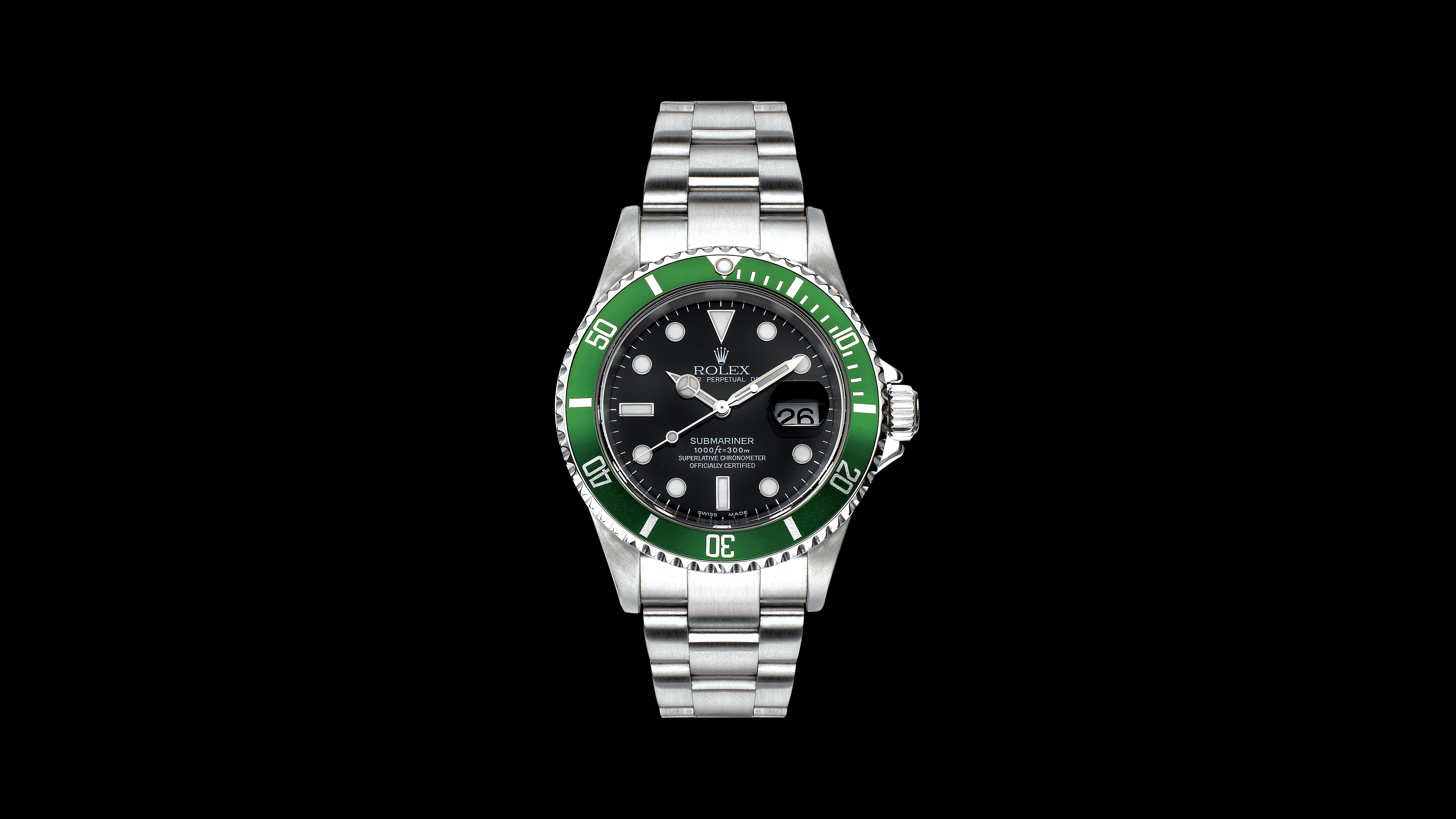 Rolex Watch Black Background Simple Background Minimalism 5120x2880