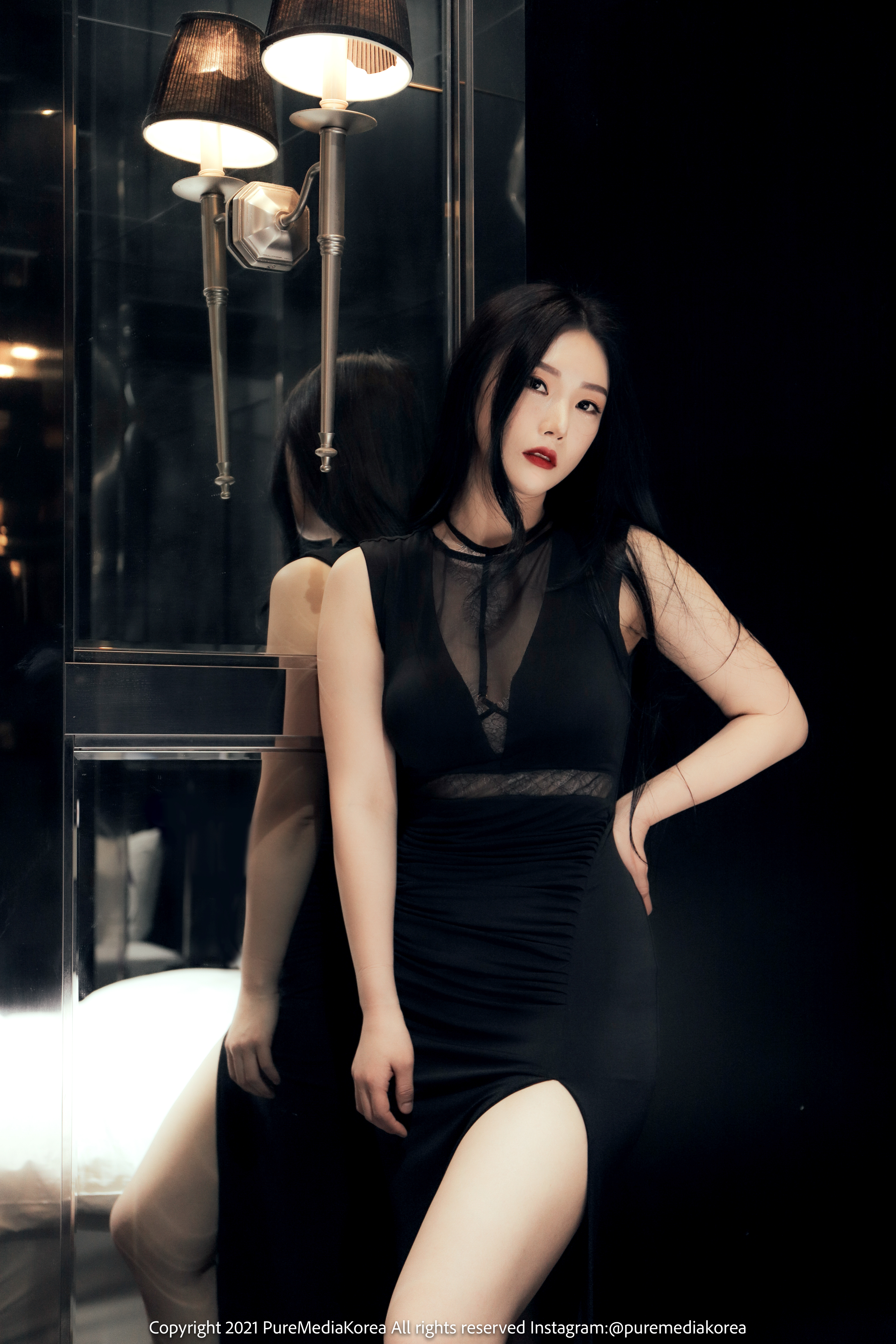 Model Women Korean Model Korean Women Asian Dress Pale Long Hair Black Hair 4000x6000